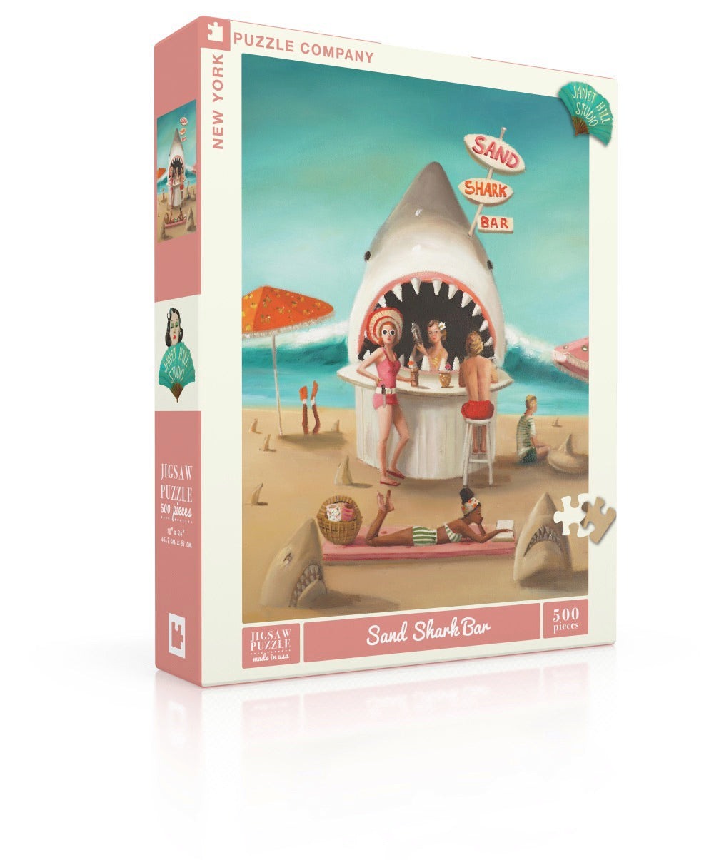 Sand Shark Bar - 500 Piece Jigsaw Puzzle - New York Puzzle Company - littleyoyo.ca
