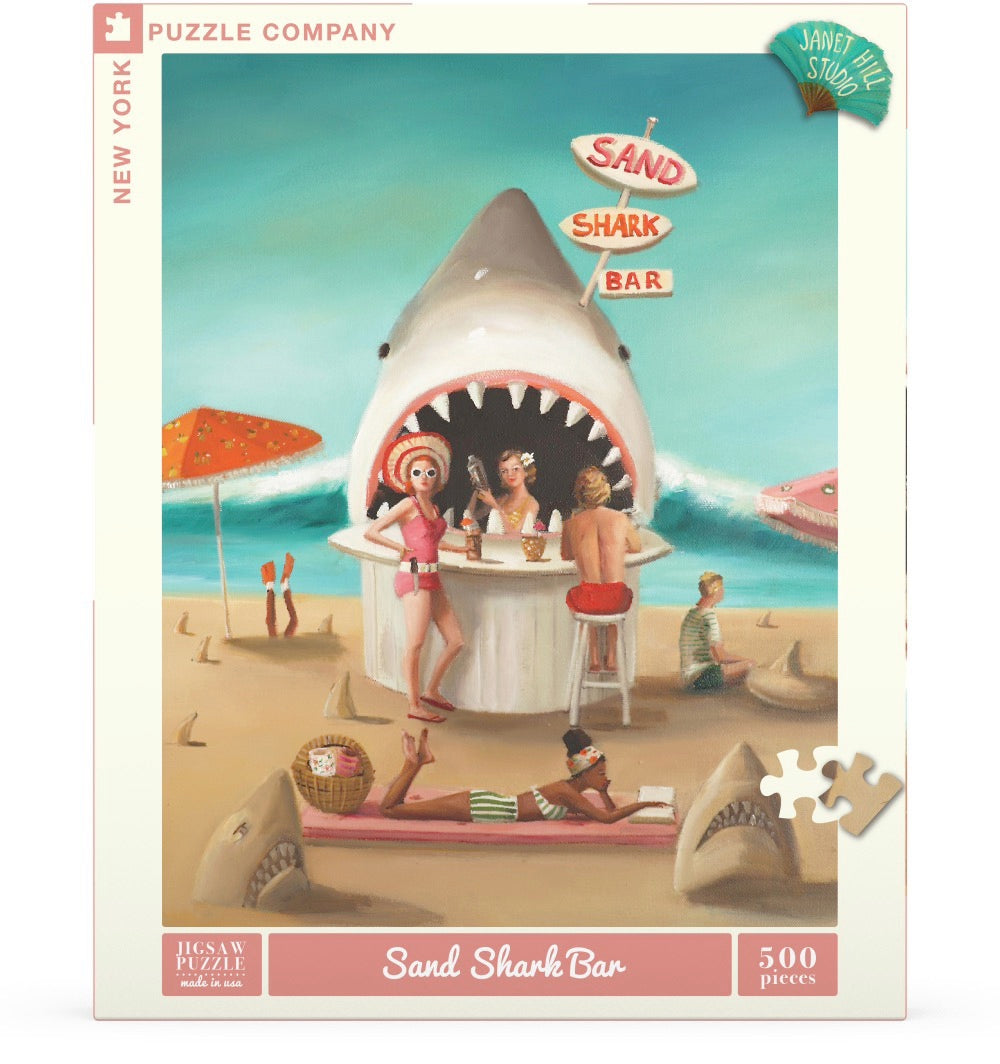 Sand Shark Bar - 500 Piece Jigsaw Puzzle - New York Puzzle Company - littleyoyo.ca