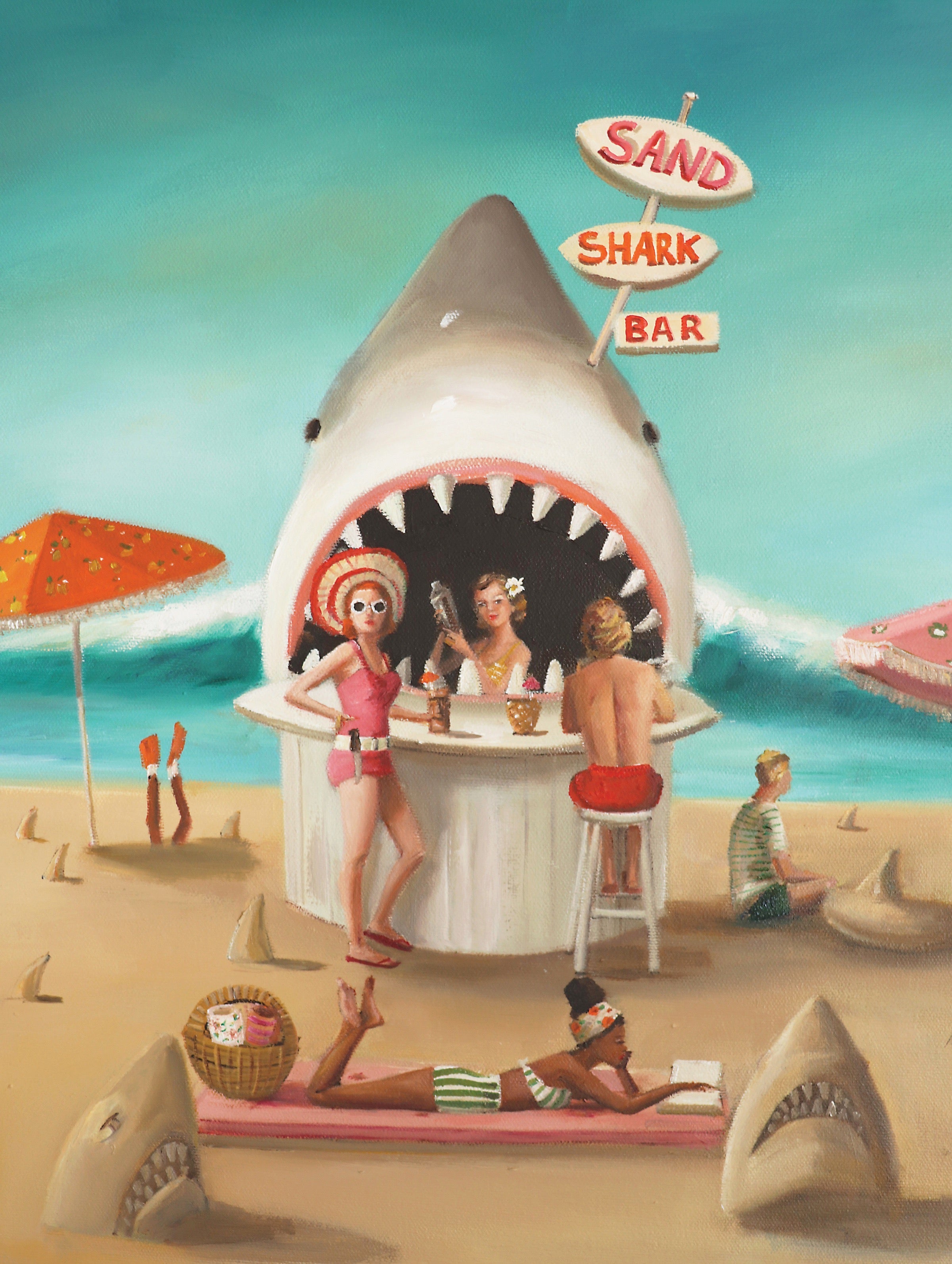 Sand Shark Bar - 500 Piece Jigsaw Puzzle - New York Puzzle Company - littleyoyo.ca