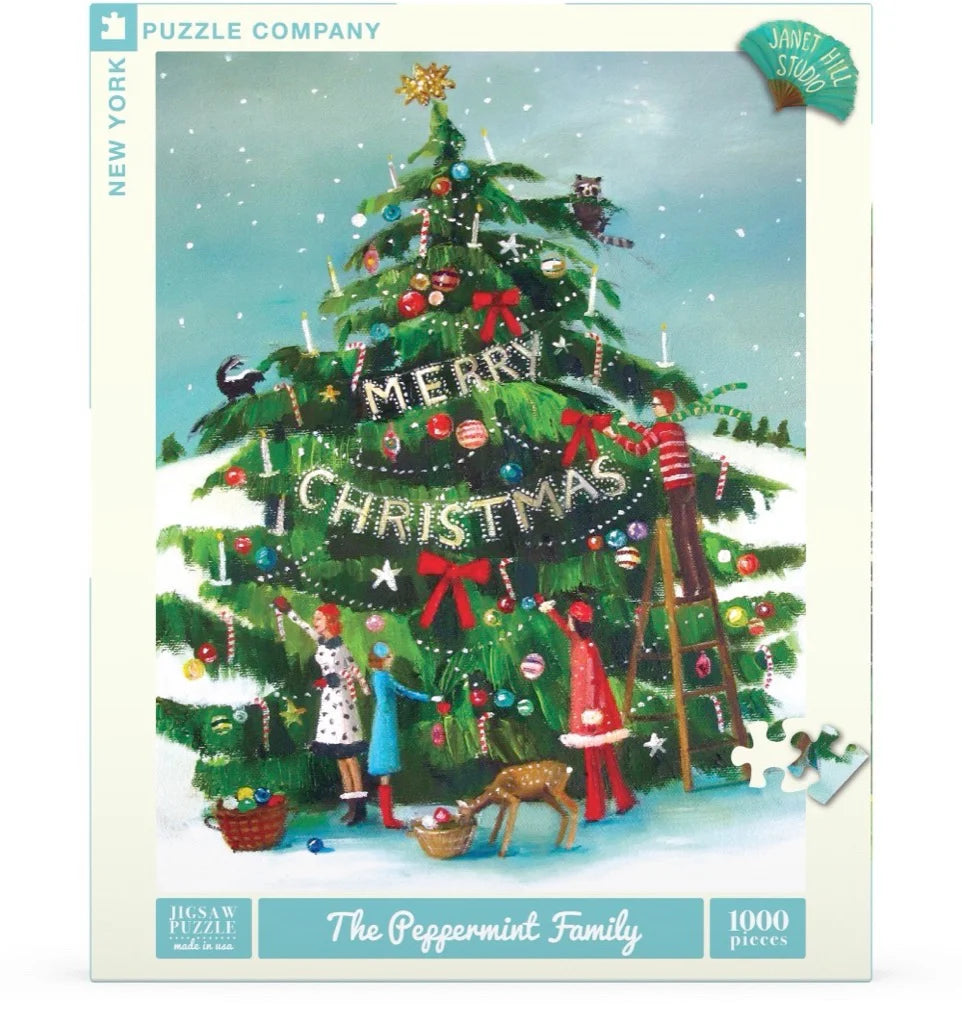 The Peppermint Family - 1000 Piece Jigsaw Puzzle - New York Puzzle Company - littleyoyo.ca