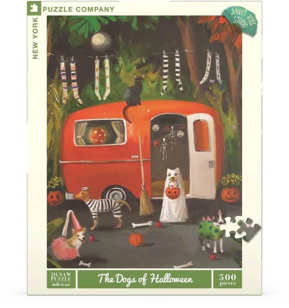 The Dogs of Halloween - 500 Piece Jigsaw Puzzle - New York Puzzle Company - littleyoyo.ca