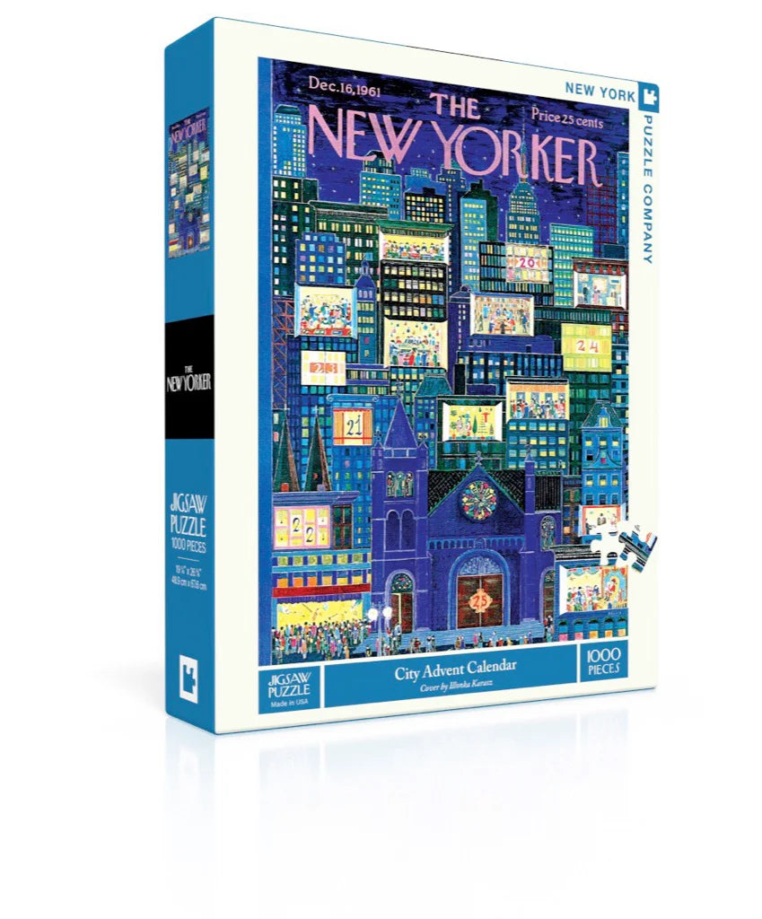 City Advent Calendar - 1000 Piece Jigsaw Puzzle - New York Puzzle Company - littleyoyo.ca