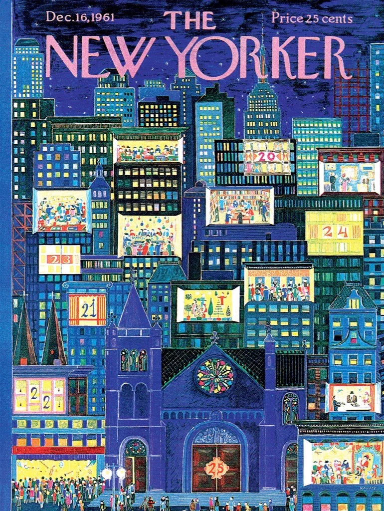 City Advent Calendar - 1000 Piece Jigsaw Puzzle - New York Puzzle Company - littleyoyo.ca
