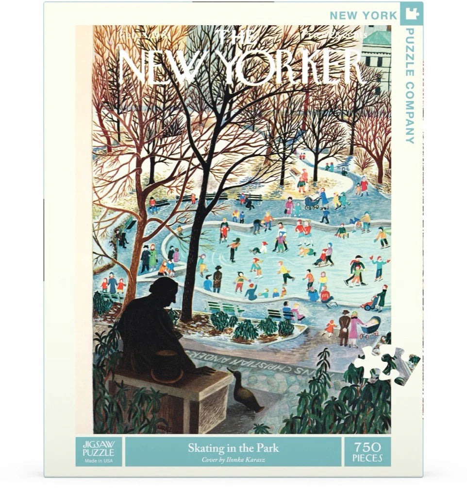 Skating in the Park - 750 Piece Jigsaw Puzzle - New York Puzzle Company - littleyoyo.ca