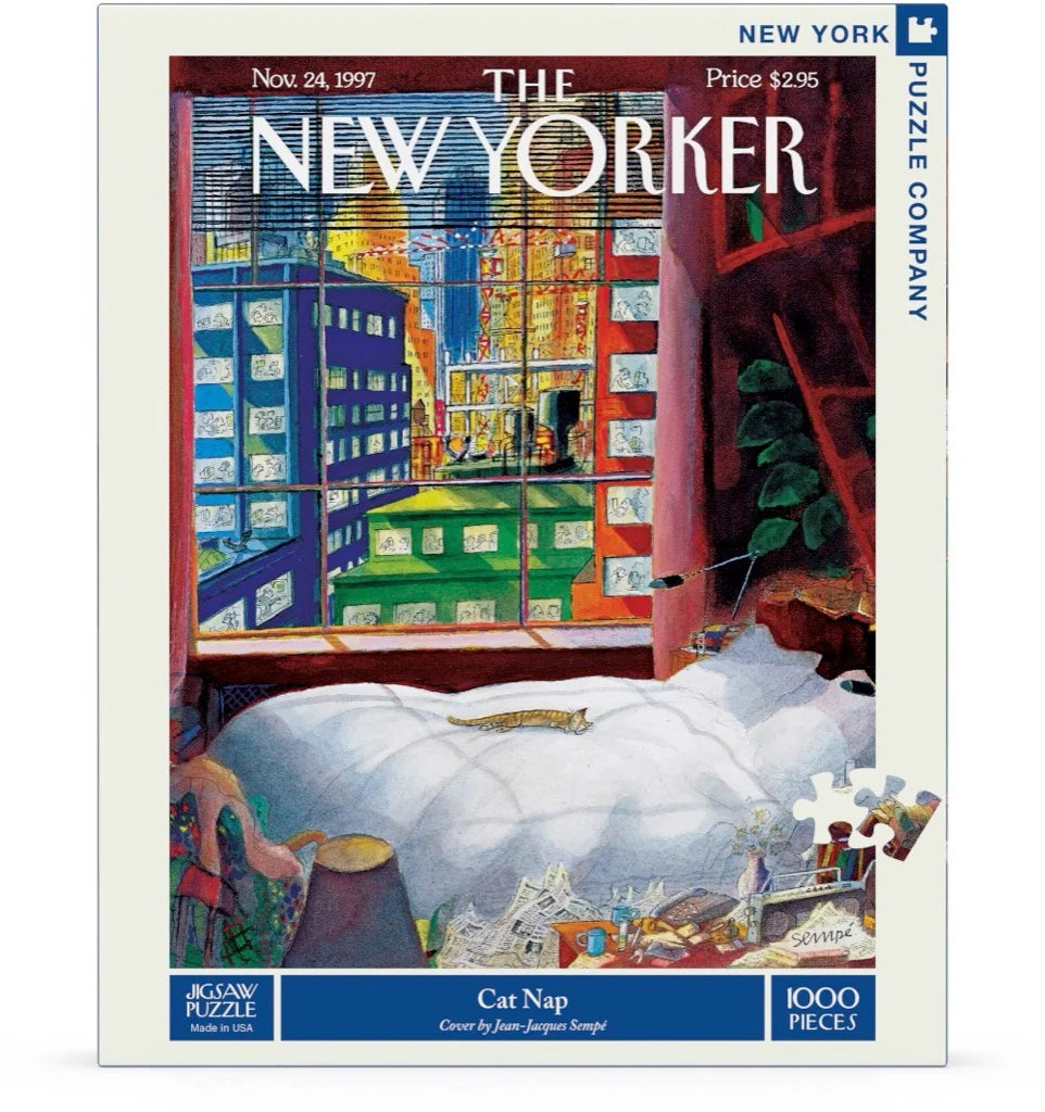 Cat Nap - 1000 Piece Jigsaw Puzzle - New York Puzzle Company - littleyoyo.ca