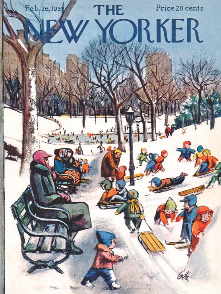 Sledding in the Park - 500 Piece Jigsaw Puzzle - New York Puzzle Company - littleyoyo.ca