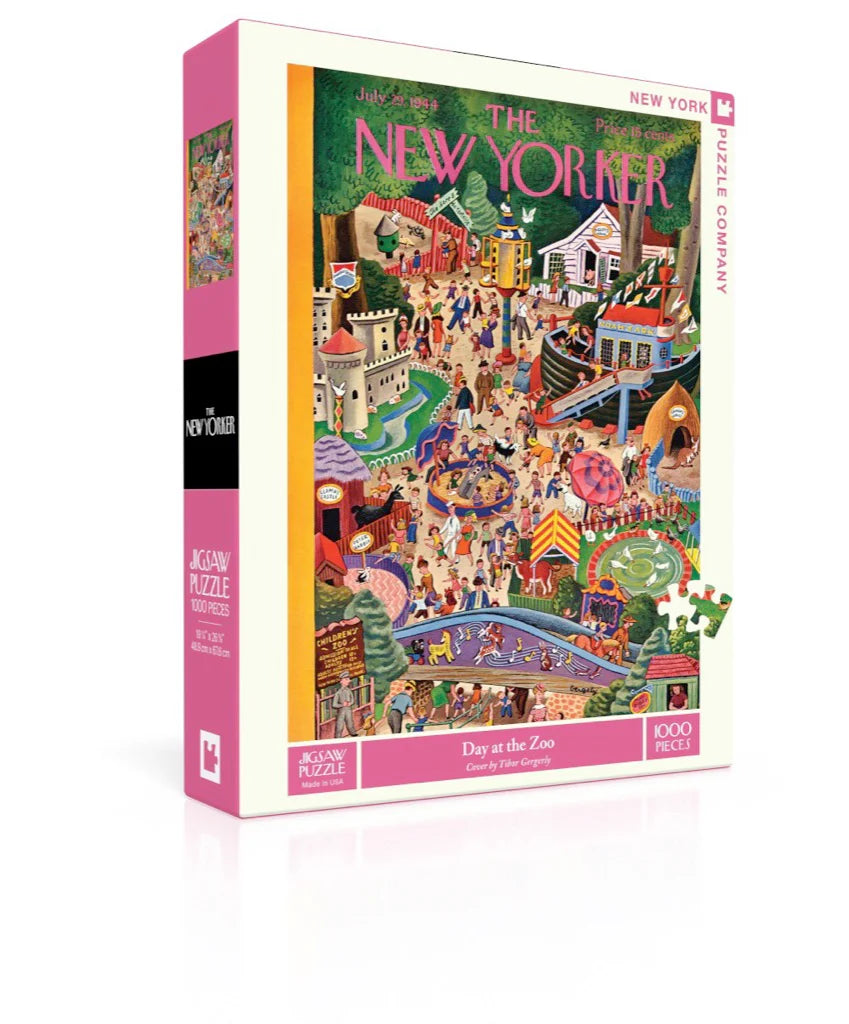 Day at the Zoo- 1000 Piece Jigsaw Puzzle - New York Puzzle Company - littleyoyo.ca