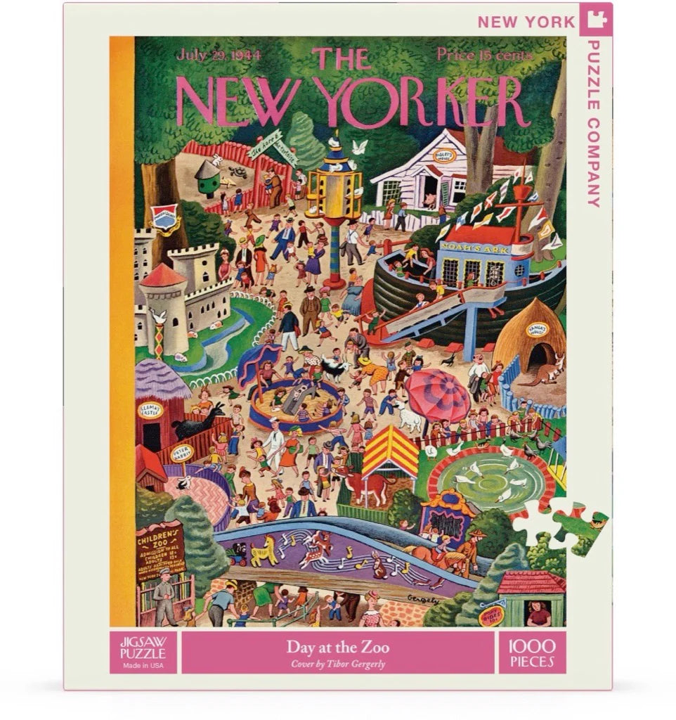 Day at the Zoo- 1000 Piece Jigsaw Puzzle - New York Puzzle Company - littleyoyo.ca