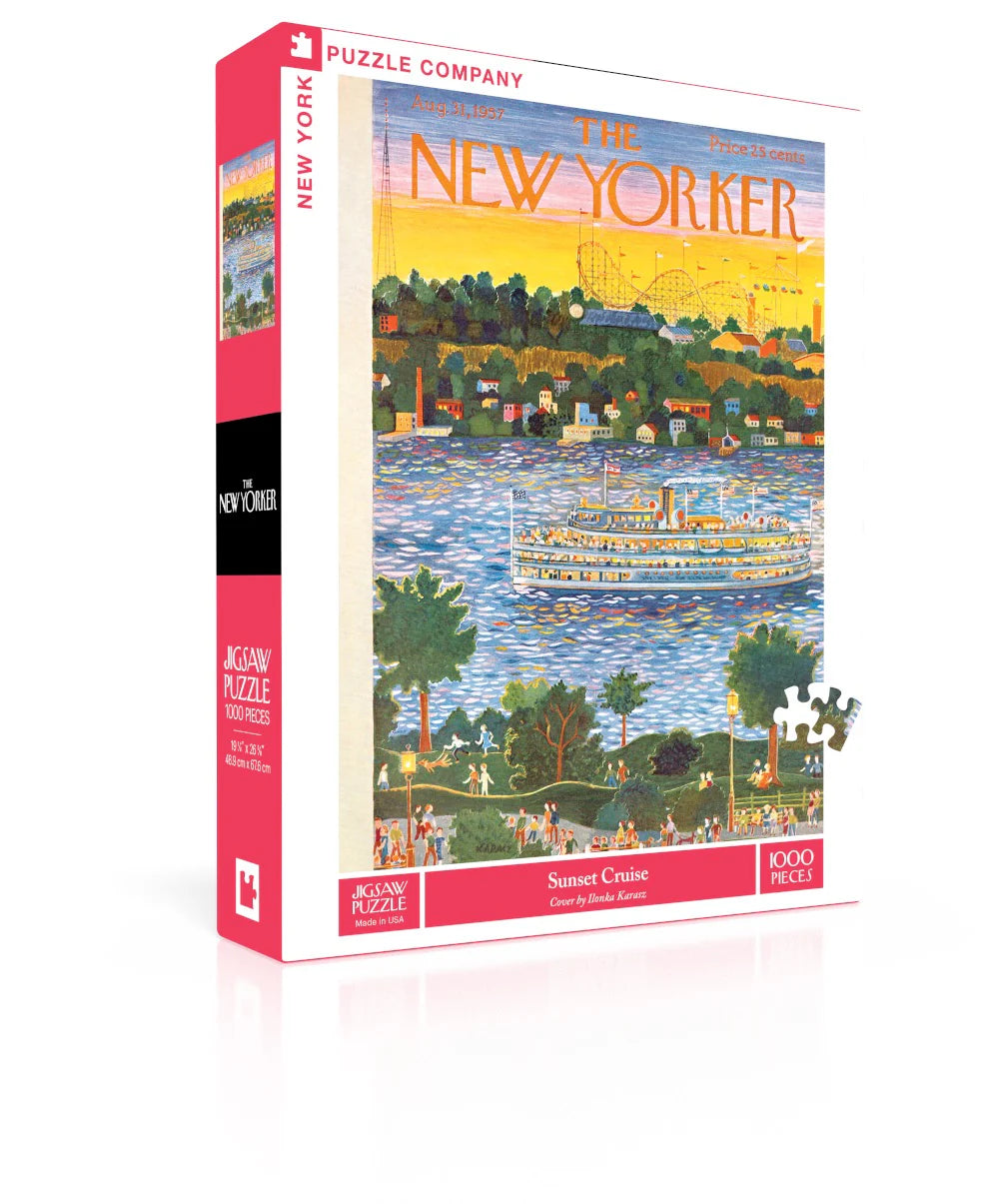 Sunset Cruise - 1000 Piece Jigsaw Puzzle - New York Puzzle Company - littleyoyo.ca