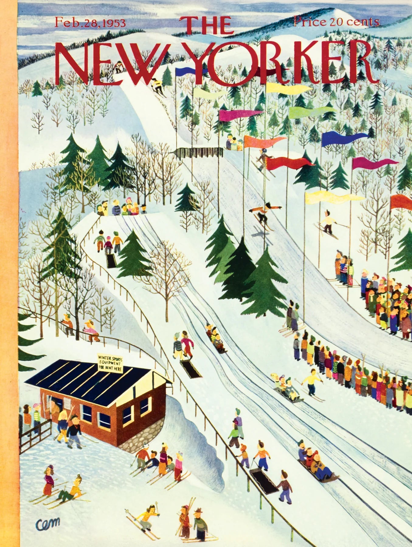 Sledding and Skiing - 1000 Piece Jigsaw Puzzle - New York Puzzle Company - littleyoyo.ca