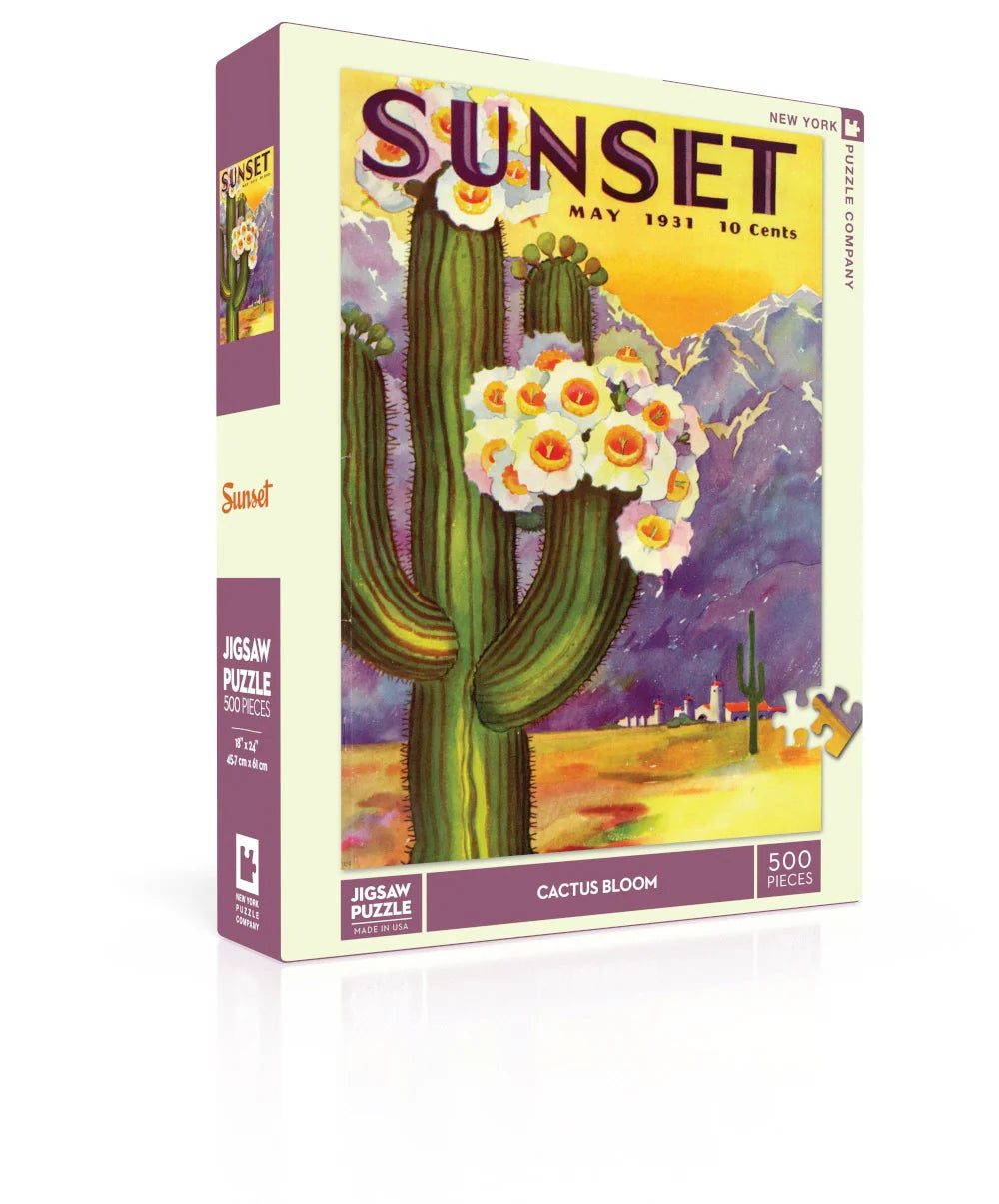 Cactus Blooms - 500 Piece Jigsaw Puzzle - New York Puzzle Company - littleyoyo.ca