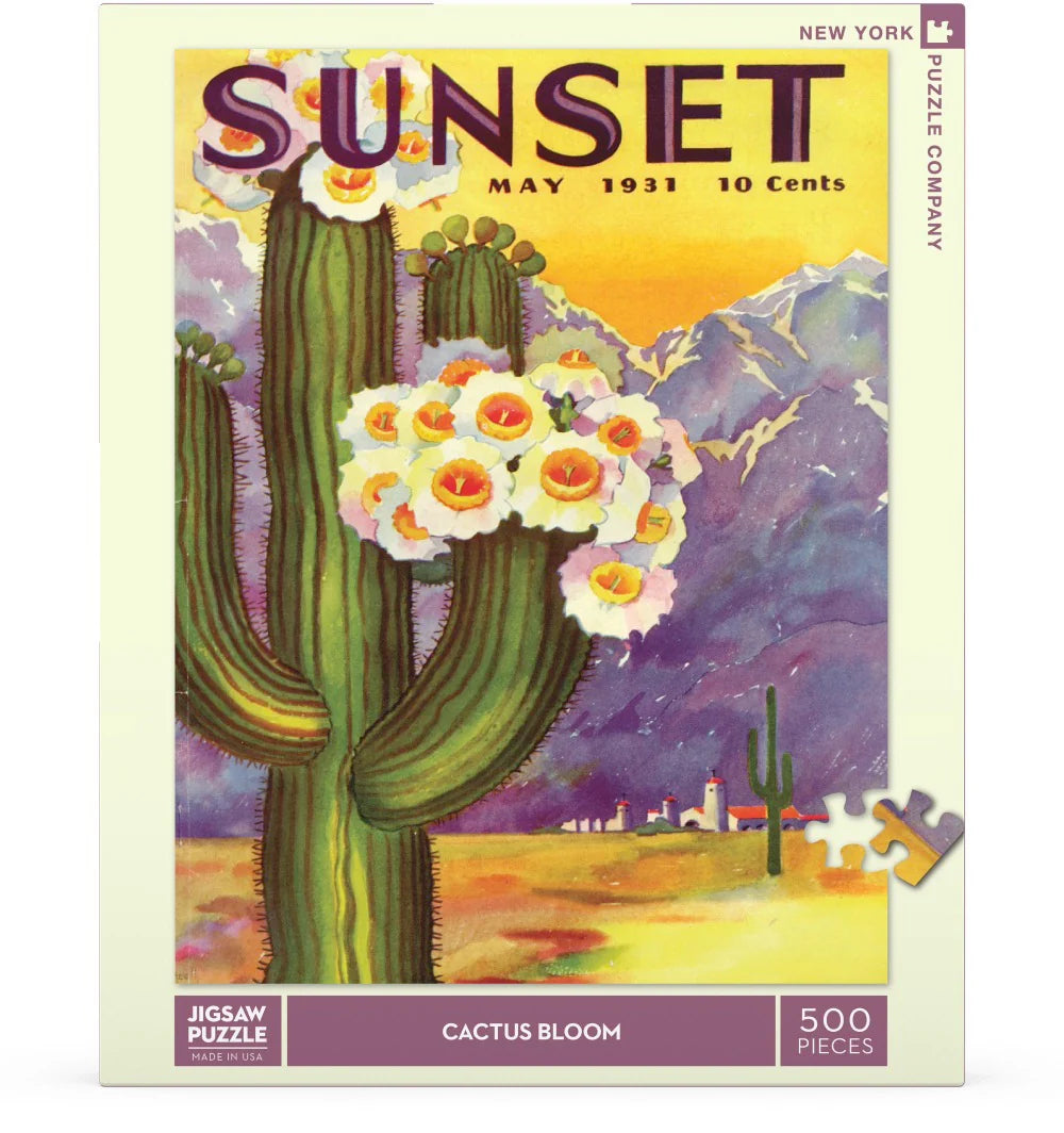 Cactus Blooms - 500 Piece Jigsaw Puzzle - New York Puzzle Company - littleyoyo.ca