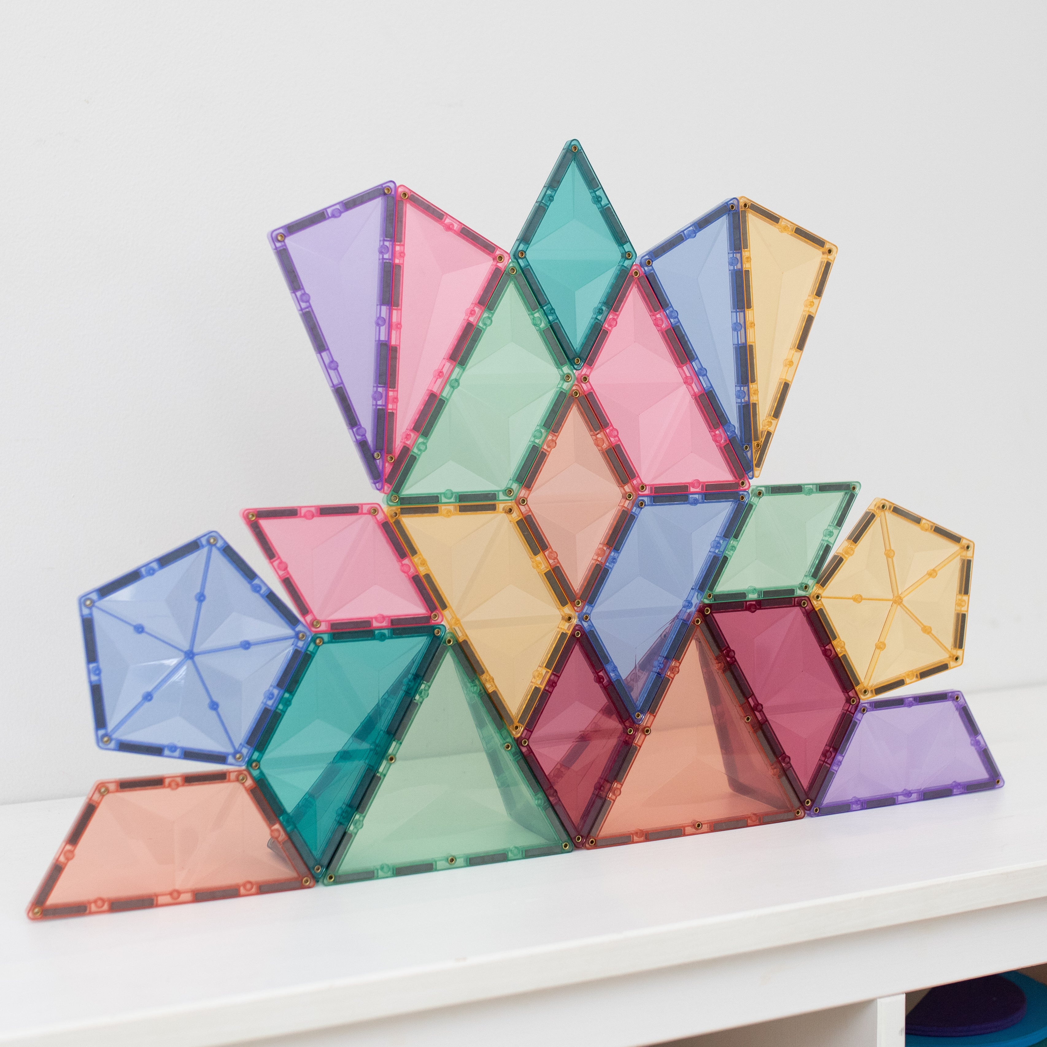Connetix - Pastel Shape Expansion Pack - 48 Piece Magnetic Tiles - Connetix - littleyoyo.ca
