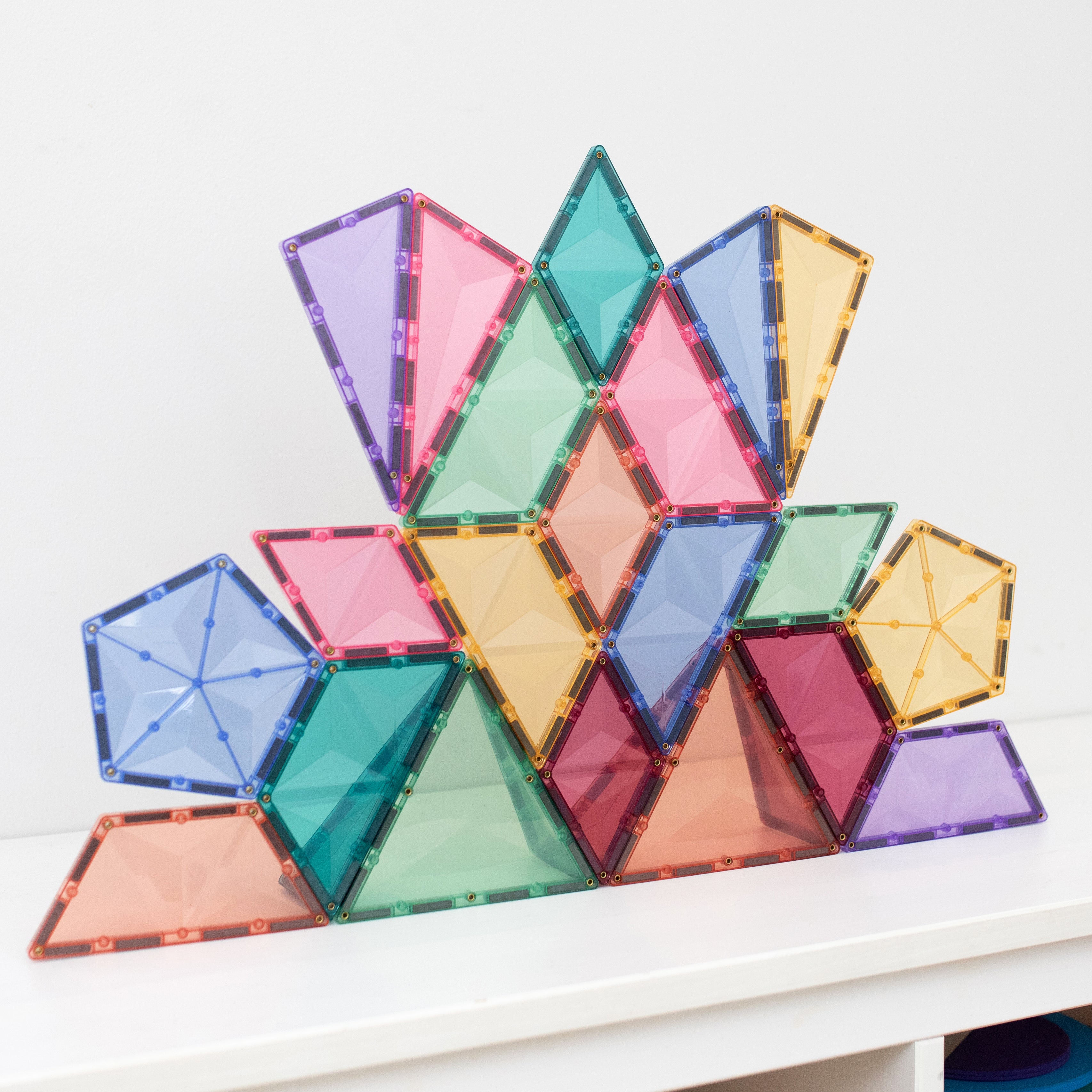 Connetix - Pastel Shape Expansion Pack - 48 Piece Magnetic Tiles - Connetix - littleyoyo.ca