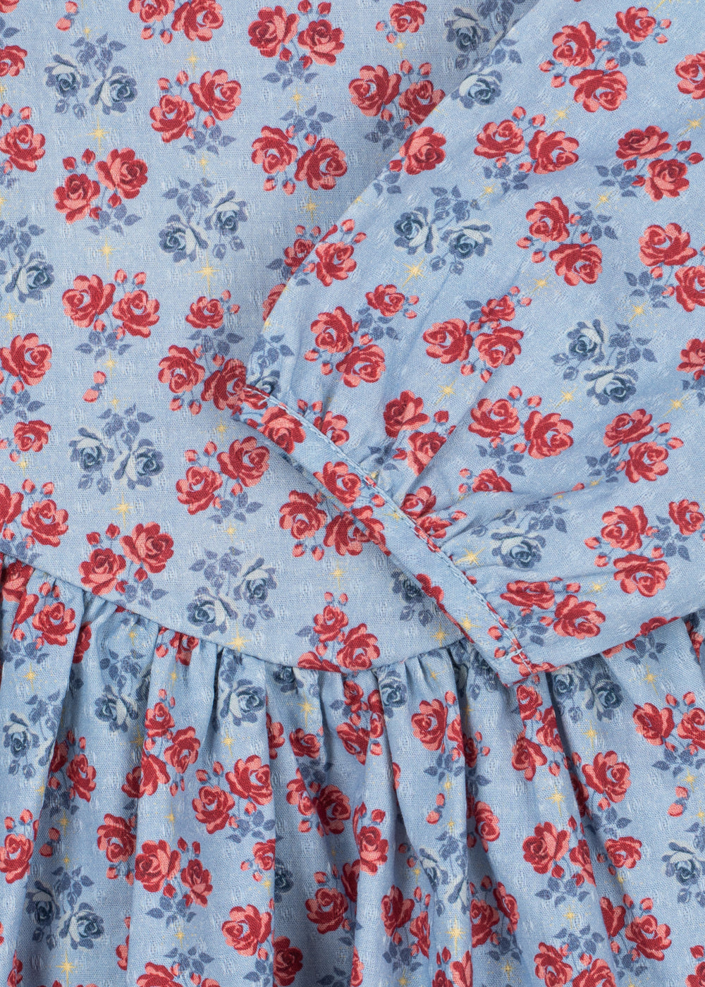 Konges Slojd Avi LS Bow Dress GOTS - Lumina Blu