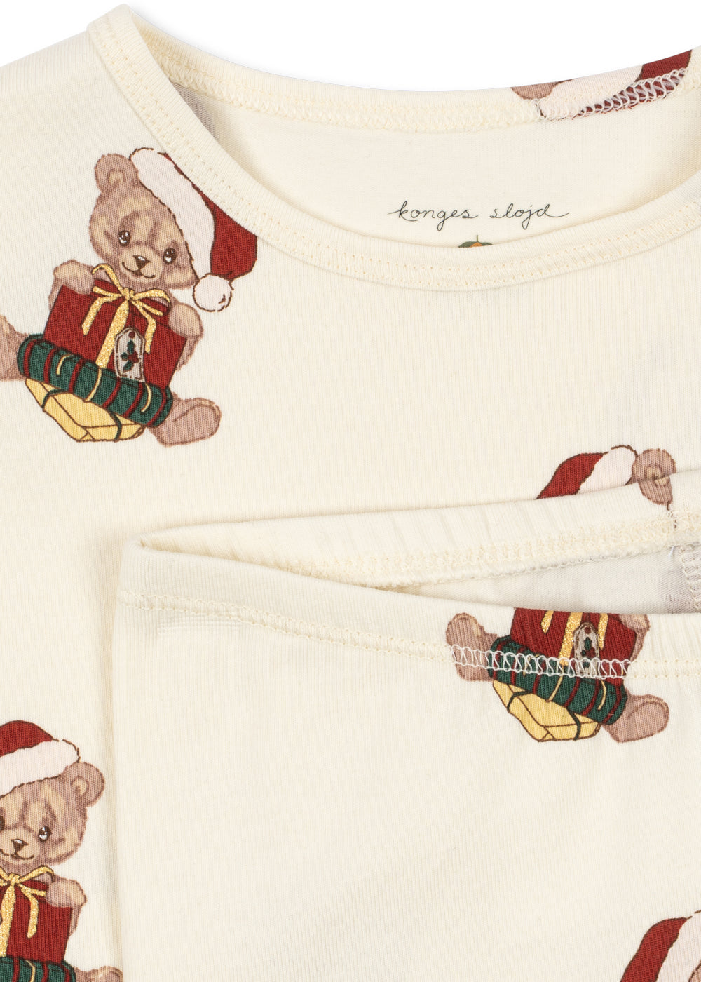 Konges Slojd Basic Blouse/Pants Set GOTS - Teddy Bear