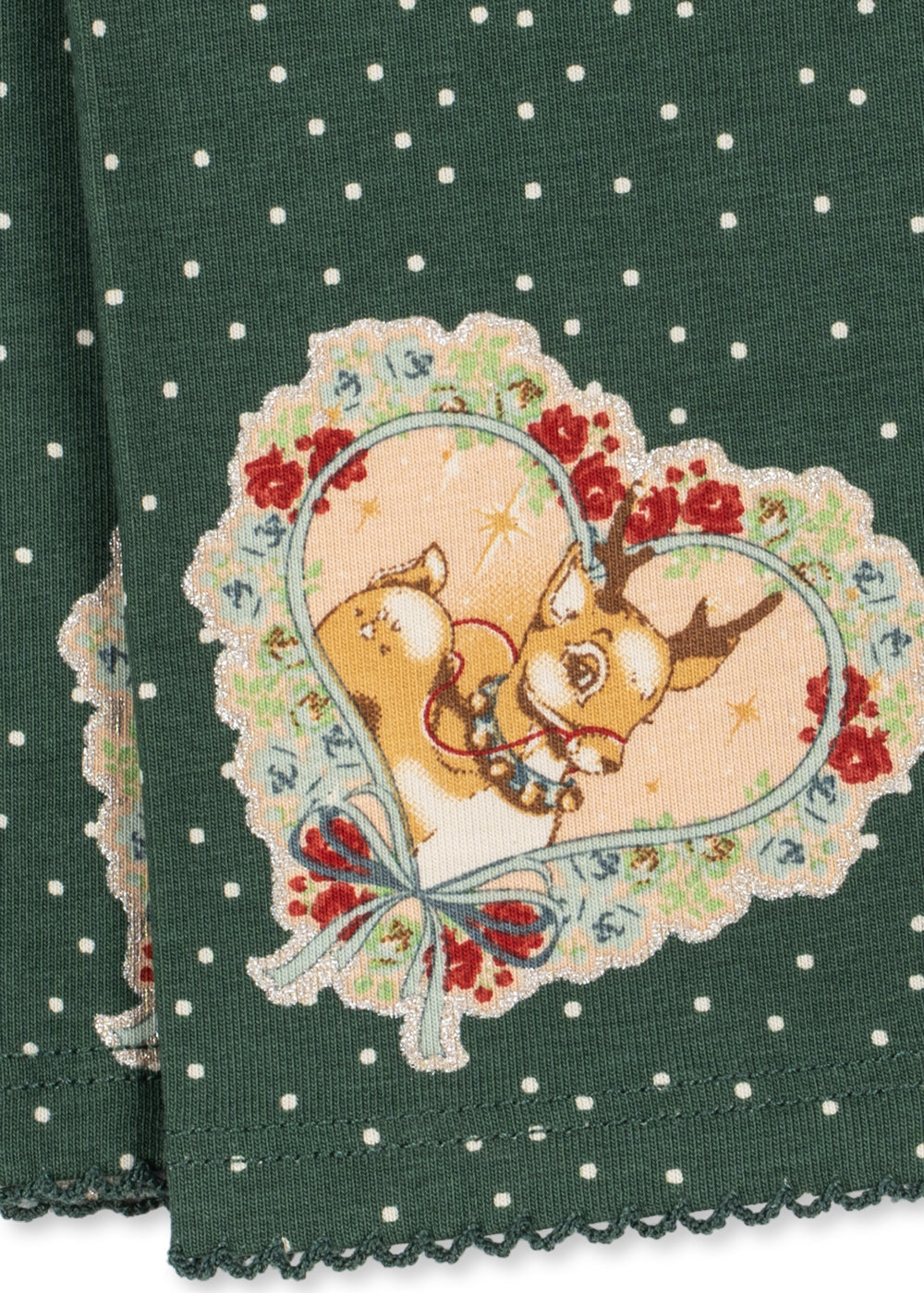 Konges Slojd Basic Blouse/Pants Set GOTS - Deer Diary Green