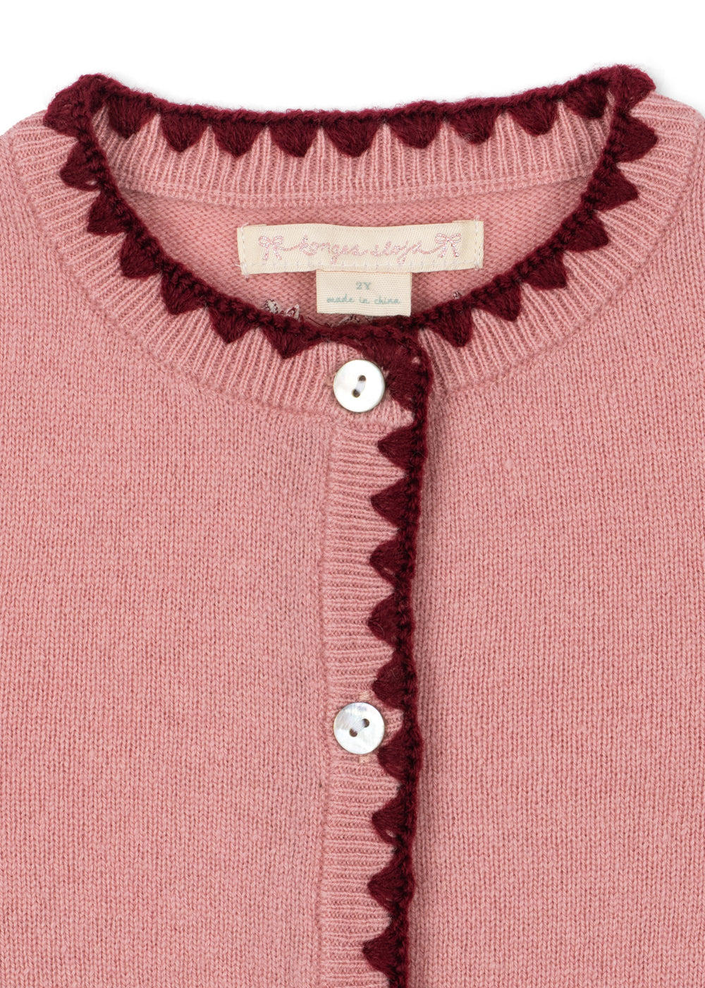 Konges Slojd Collette Cardigan - Pale Blush