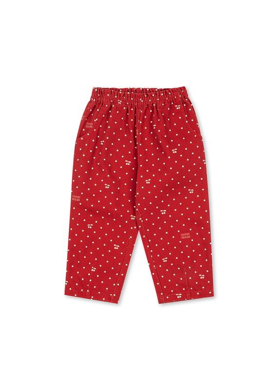 Konges Slojd Magot Frill Pants GOTS - Cherry Dot Derby