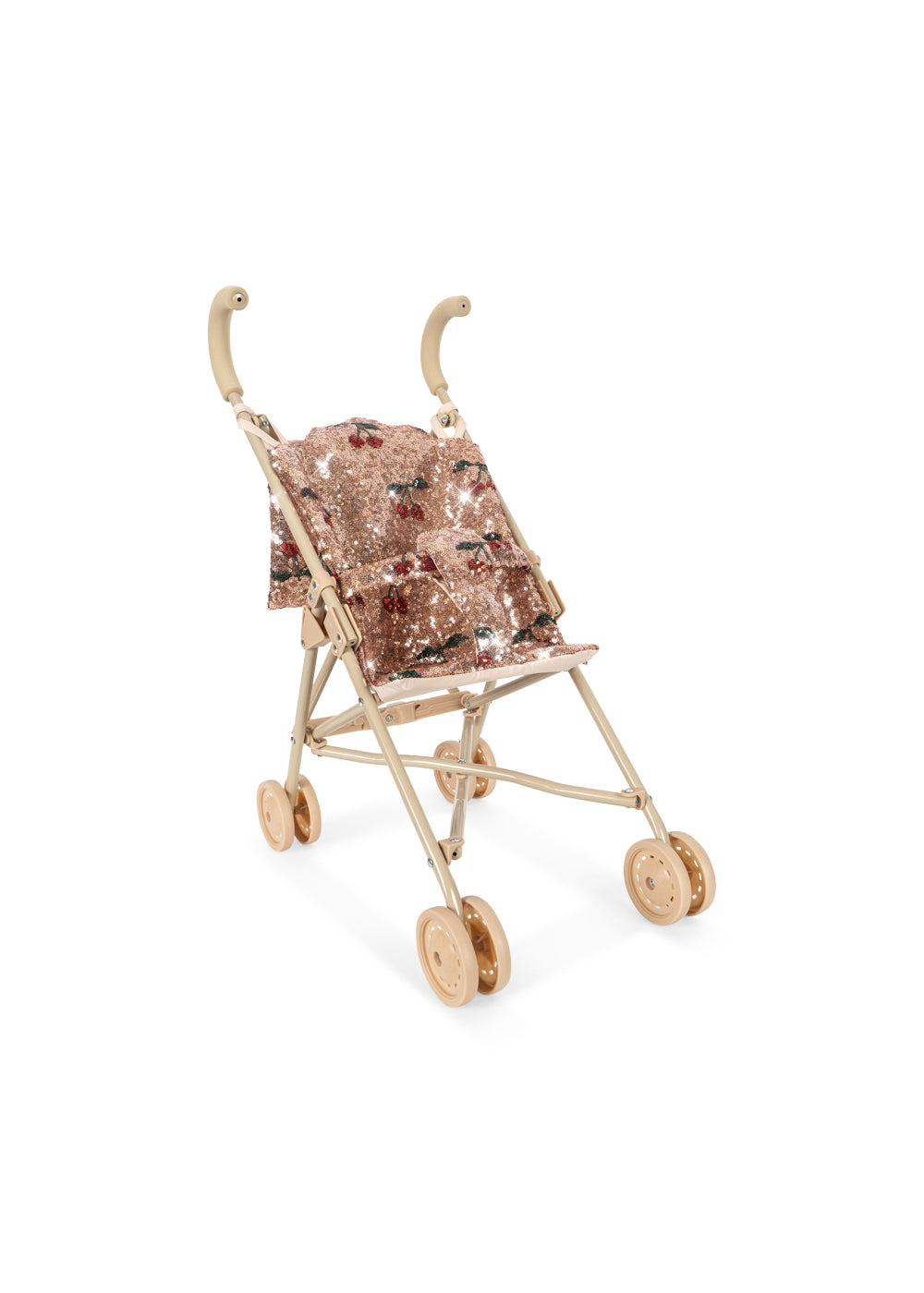 Konges Slojd Sparkly Doll Stroller - Cherry Sequin