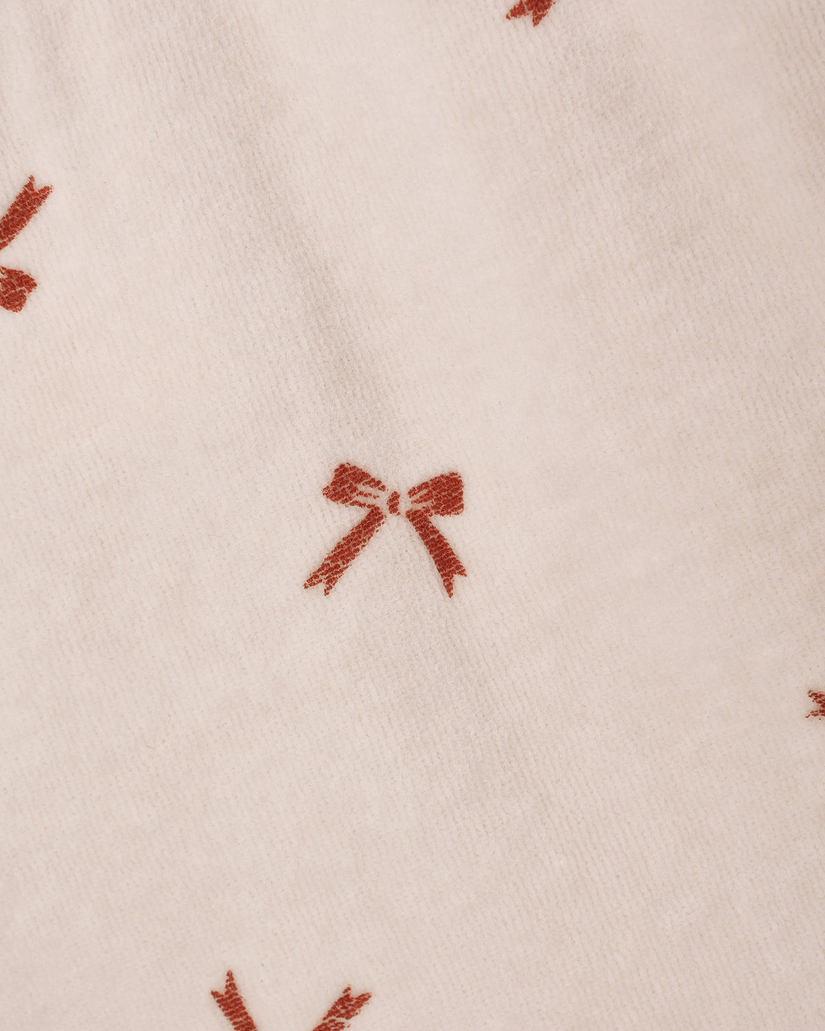 Quincy Mae Velour Baby Dress Red Bows