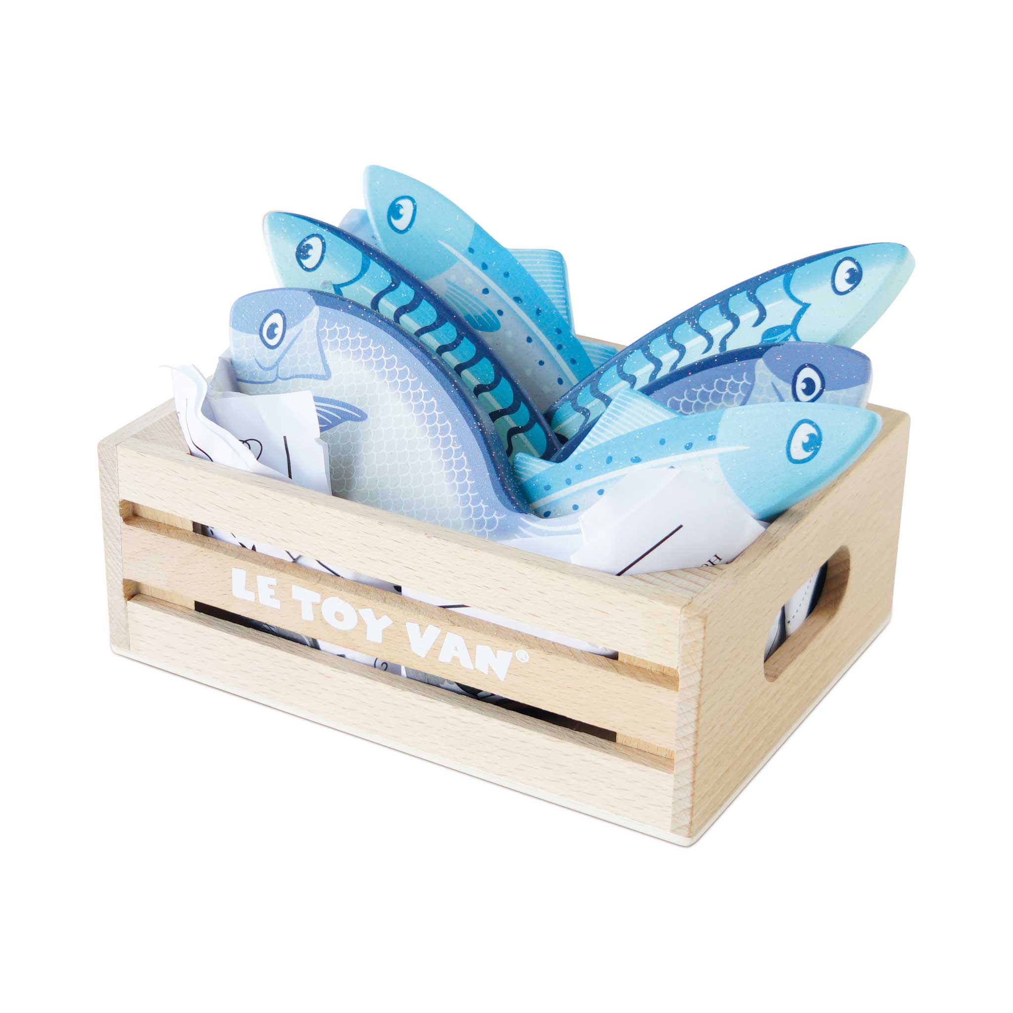Le Toy Van - Market Fish Wooden Play Food Crate - Le Toy Van - littleyoyo.ca