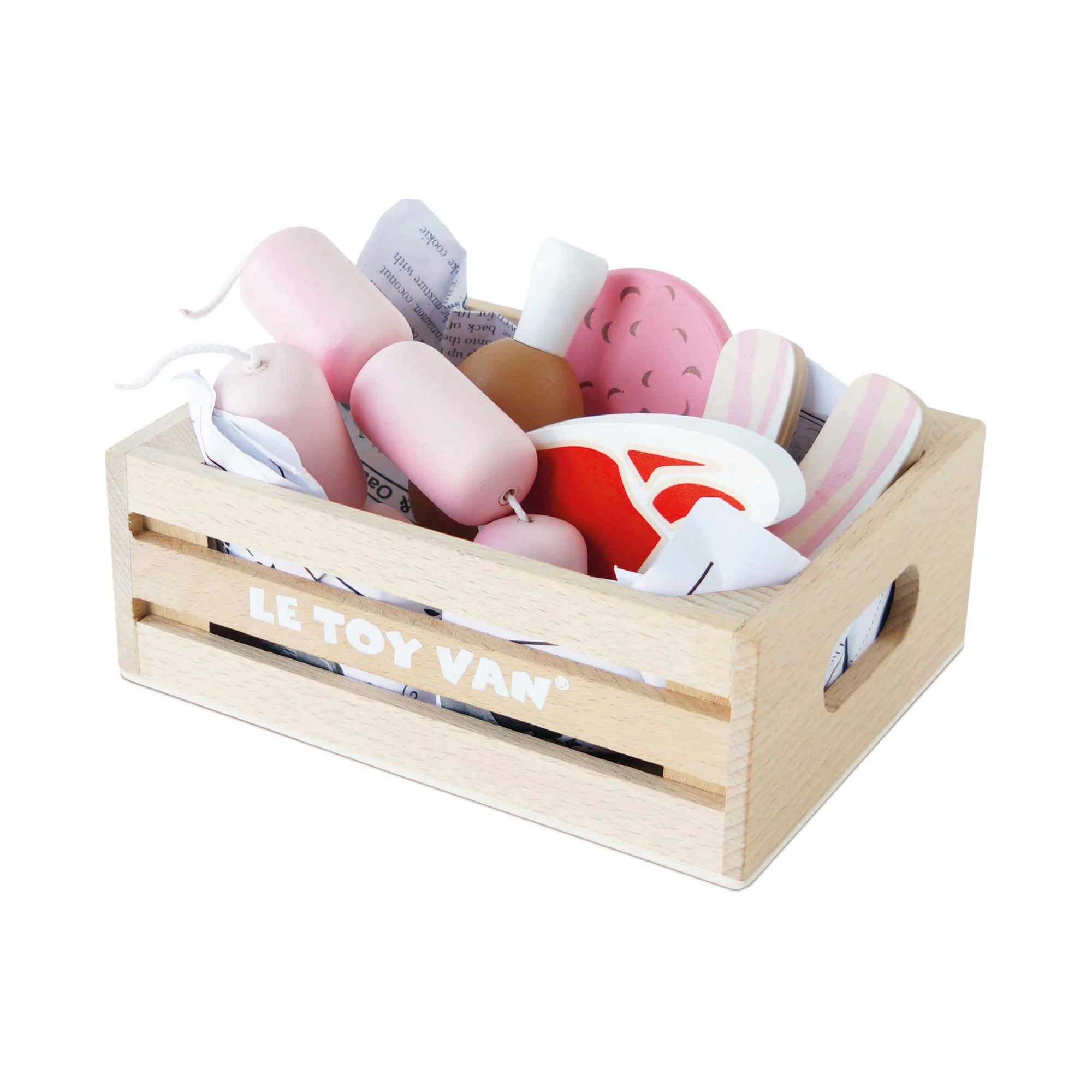 Le Toy Van - Butchers Meat Wooden Market Crate - Le Toy Van - littleyoyo.ca