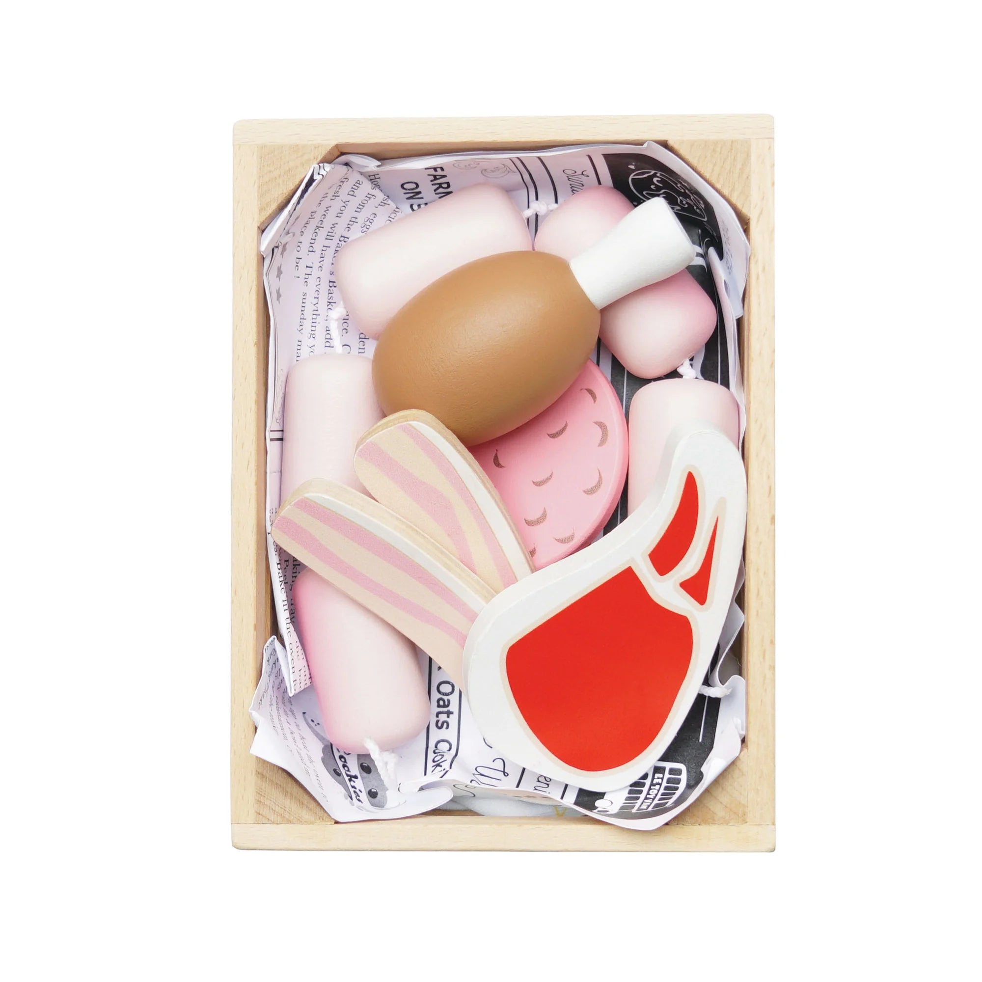 Le Toy Van - Butchers Meat Wooden Market Crate - Le Toy Van - littleyoyo.ca