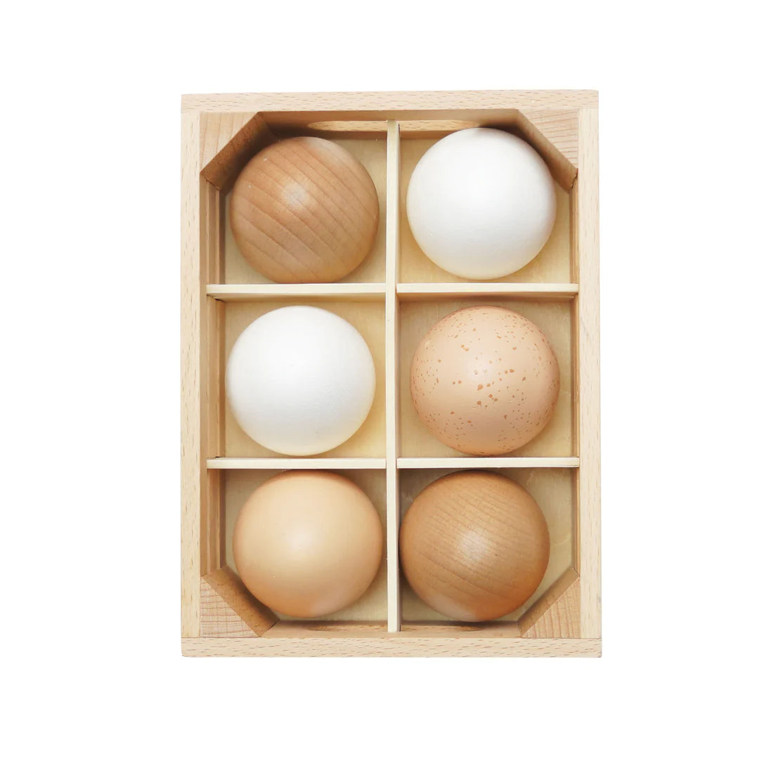 Le Toy Van - Farm Eggs Wooden Market Crate - Le Toy Van - littleyoyo.ca