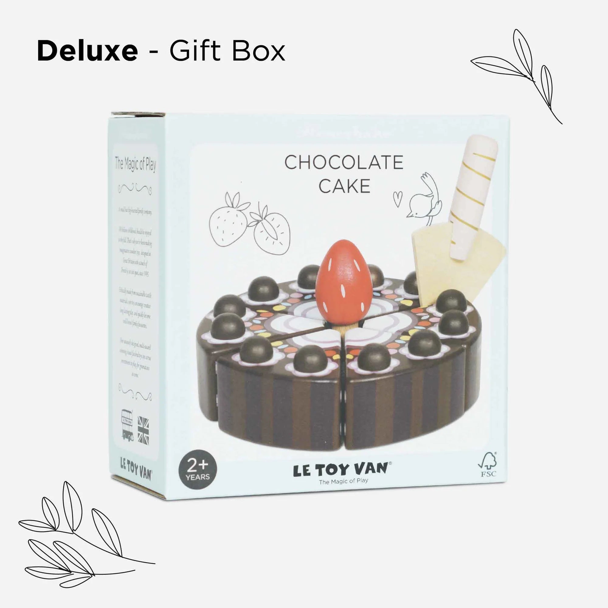 Le Toy Van - Chocolate Gateau Sliceable Cake - Le Toy Van - littleyoyo.ca