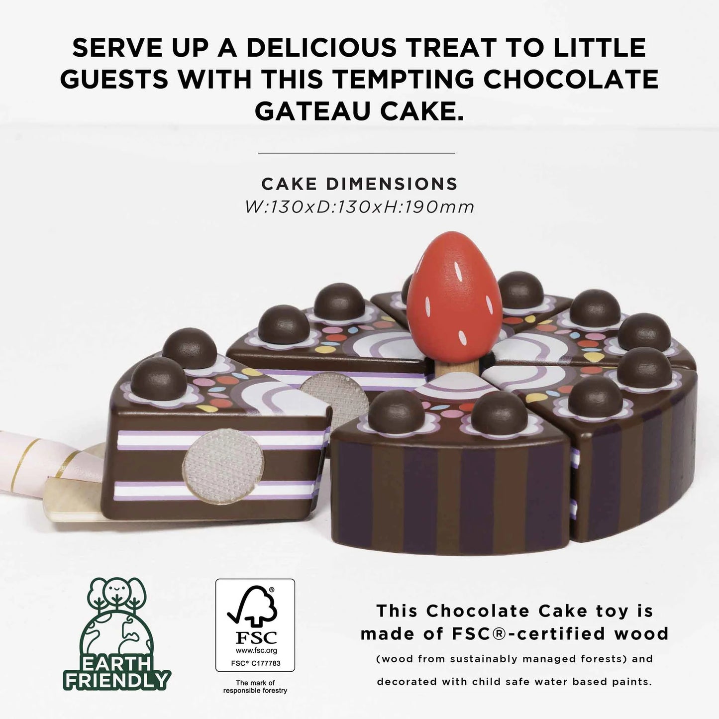 Le Toy Van - Chocolate Gateau Sliceable Cake
