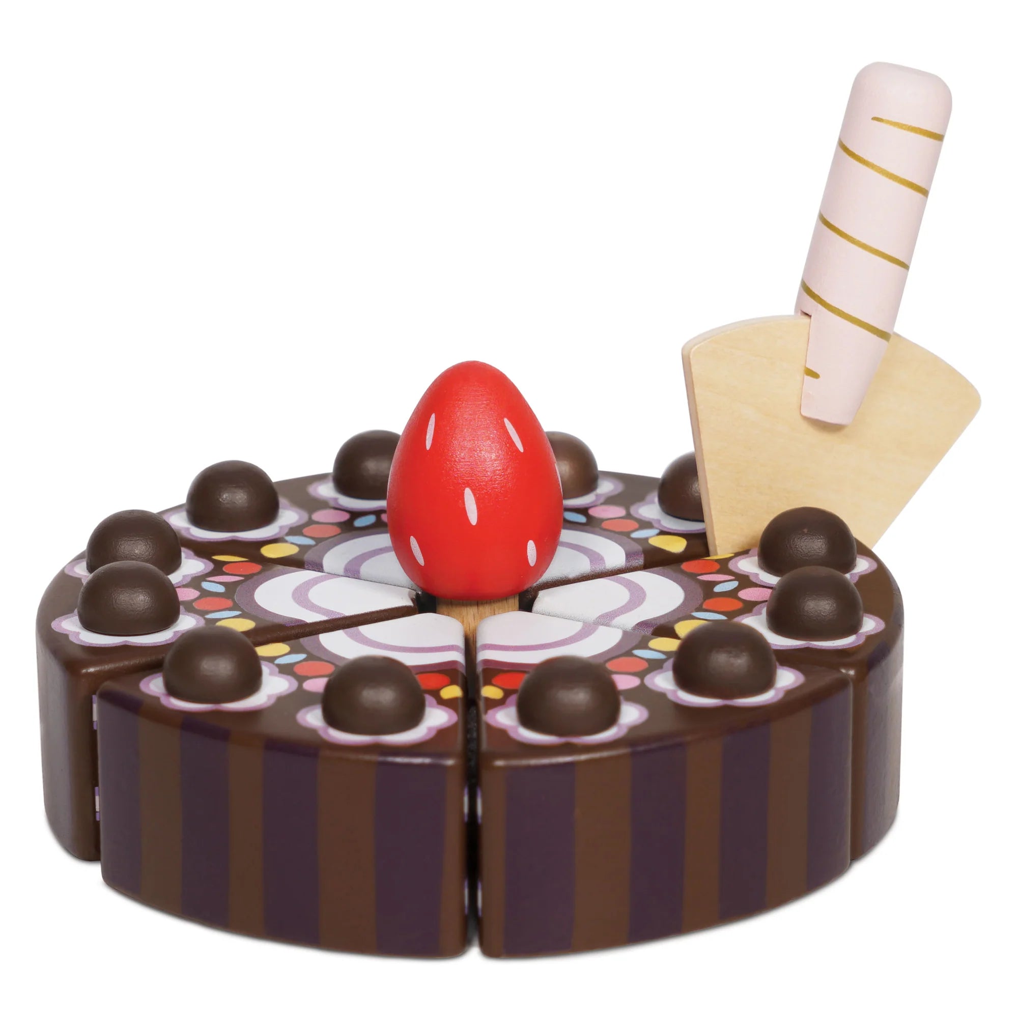 Le Toy Van - Chocolate Gateau Sliceable Cake - Le Toy Van - littleyoyo.ca