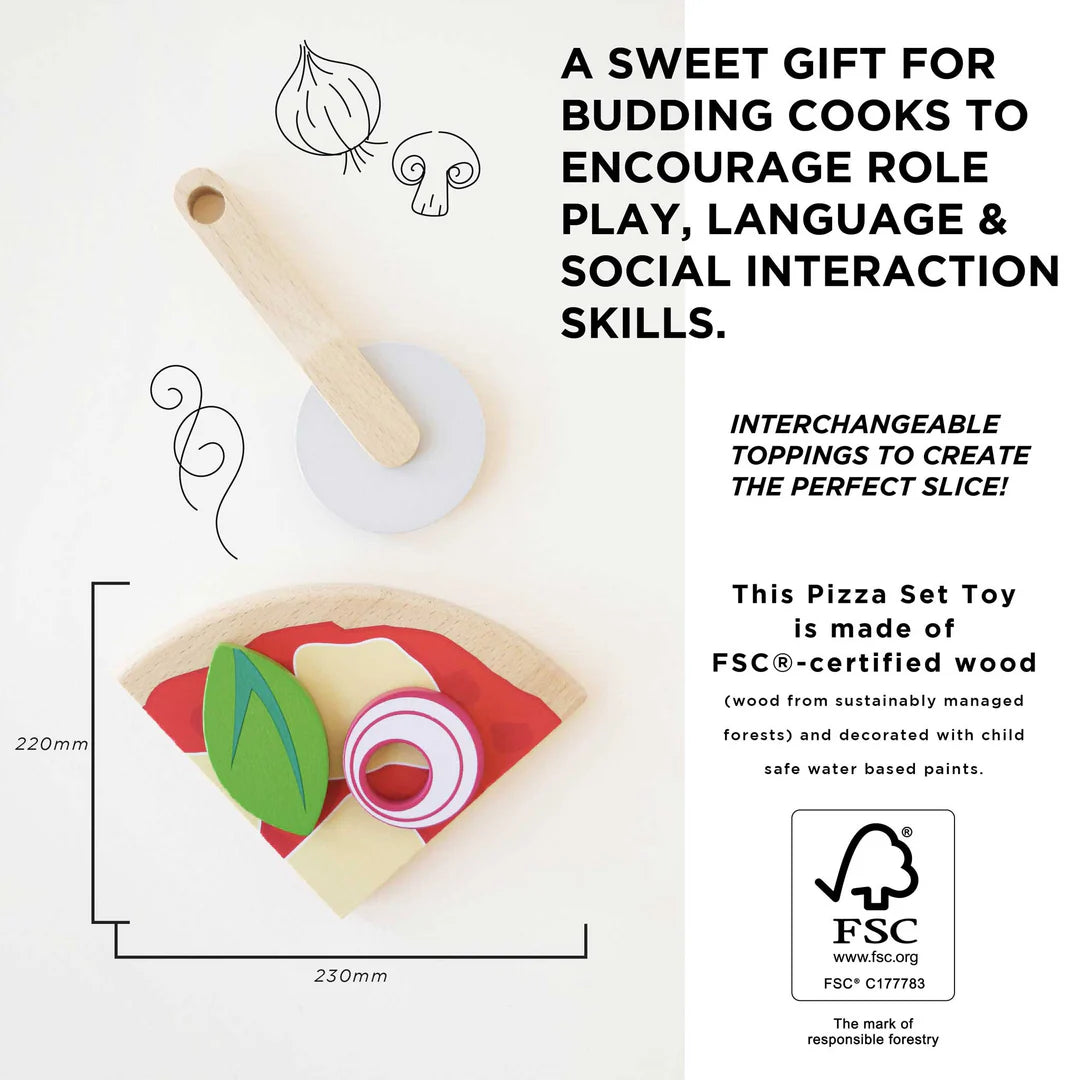 Le Toy Van - Pizza & Toppings with Slice Cutter
