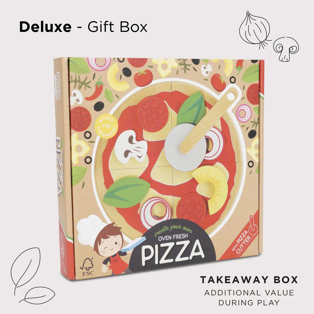 Le Toy Van - Pizza & Toppings with Slice Cutter