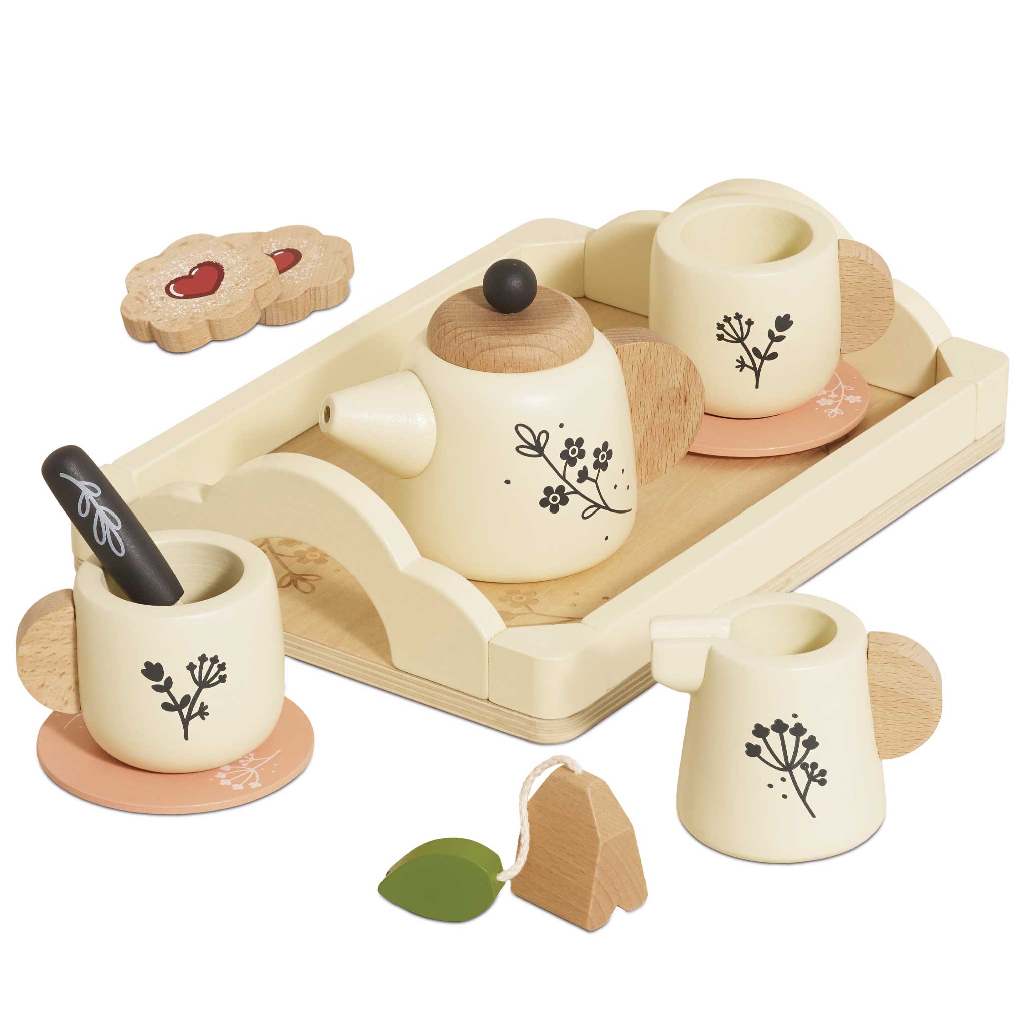 Le Toy Van - Wooden Tea Set & Tray - Le Toy Van - littleyoyo.ca