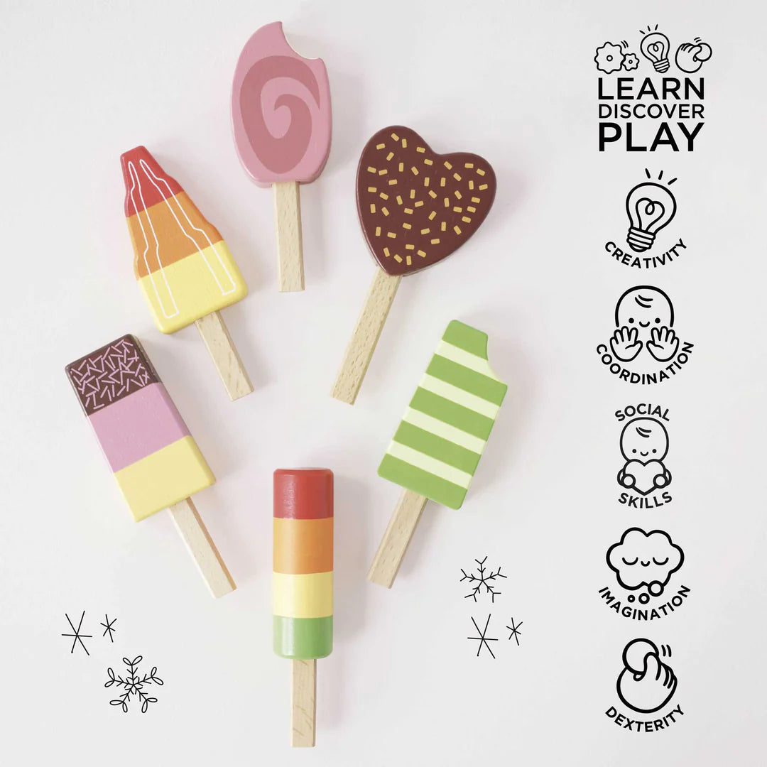 Le Toy Van - Wooden Ice Lollies Popsicles - Le Toy Van - littleyoyo.ca