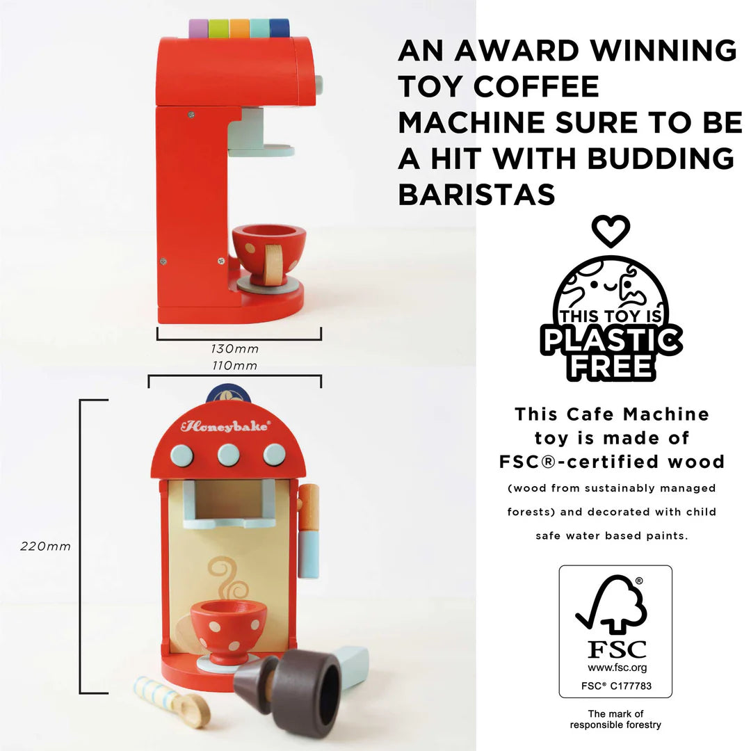 Le Toy Van - Wooden Toy Coffee Machine & Pods - Le Toy Van - littleyoyo.ca