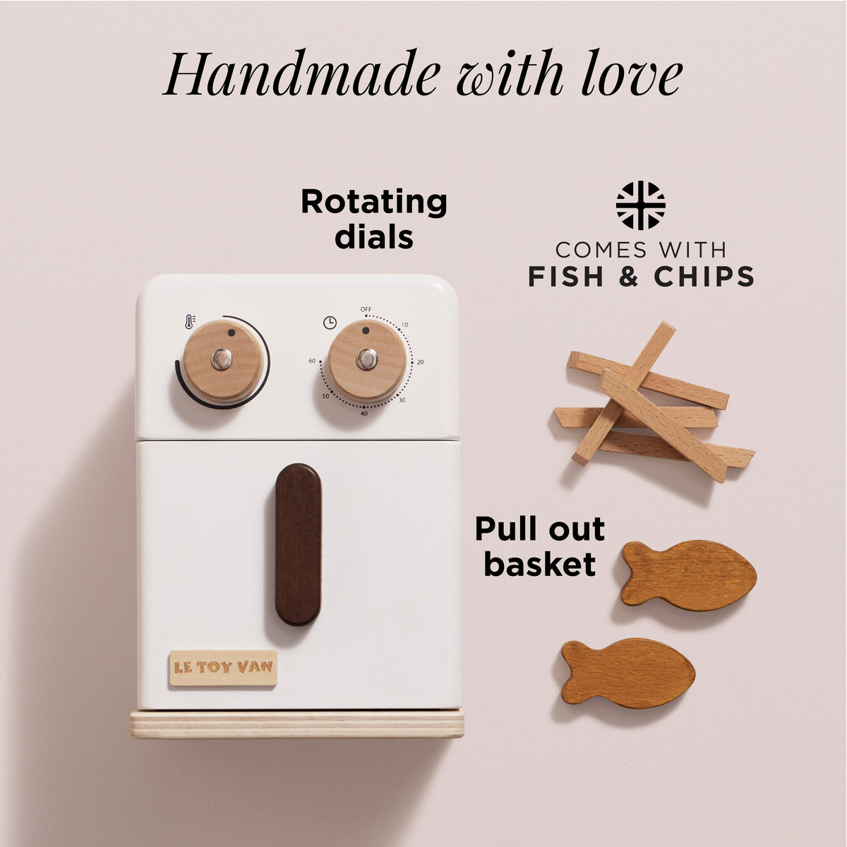 Le Toy Van - Wooden Air Fryer & Playfood - Le Toy Van - littleyoyo.ca