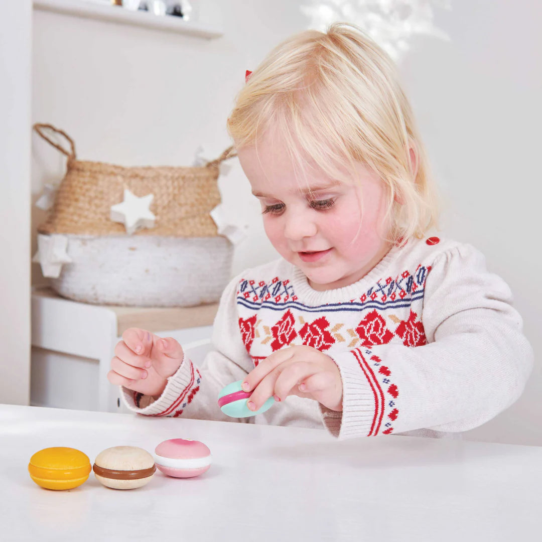 Le Toy Van - Wooden Macaron Play Food Set - Le Toy Van - littleyoyo.ca