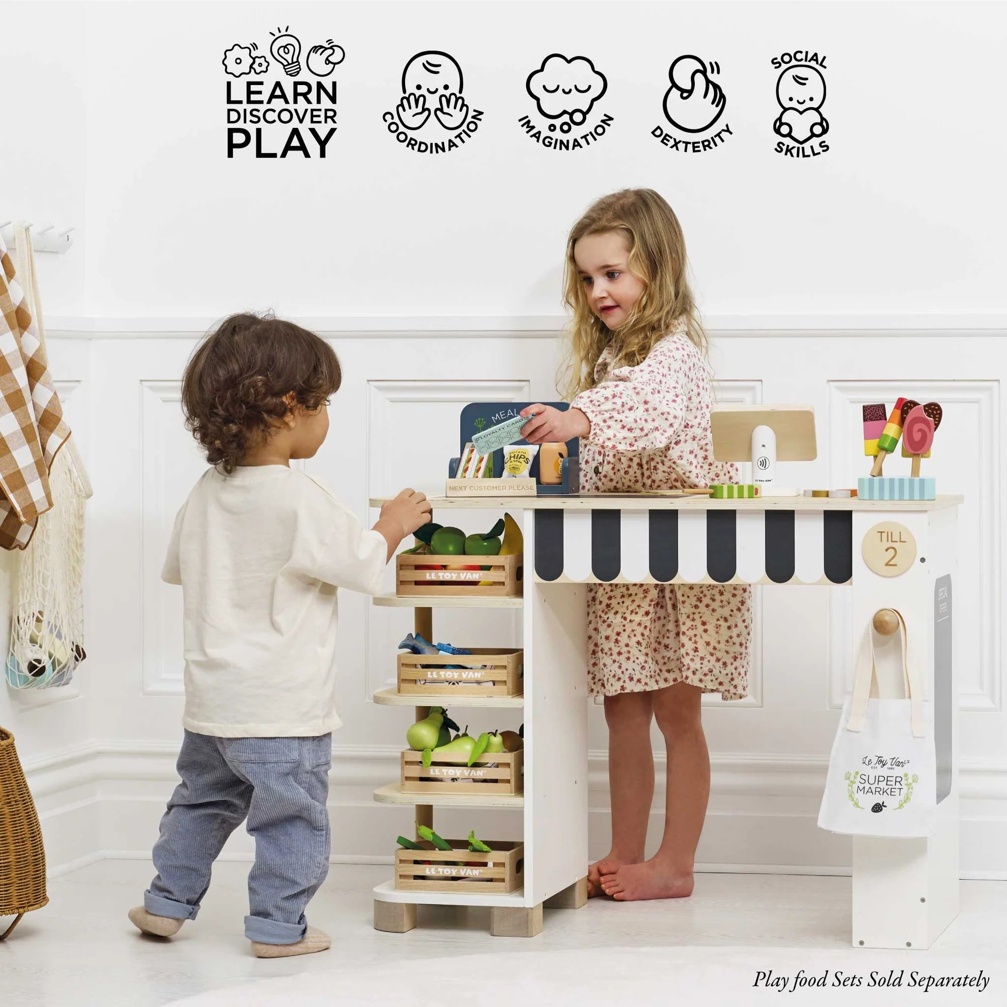 Le Toy Van - Supermarket Till Checkout & Accessories - Le Toy Van - littleyoyo.ca