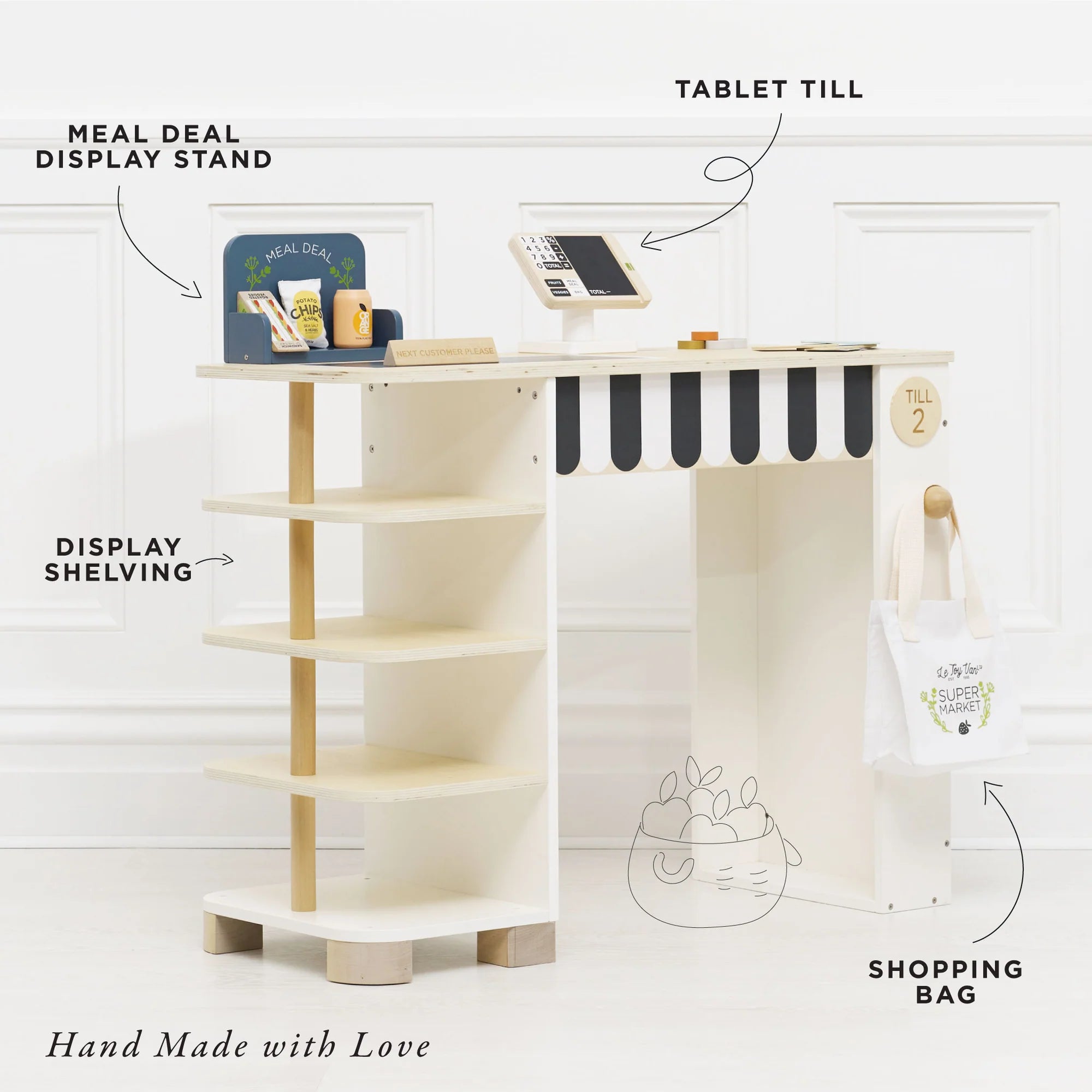 Le Toy Van - Supermarket Till Checkout & Accessories - Le Toy Van - littleyoyo.ca