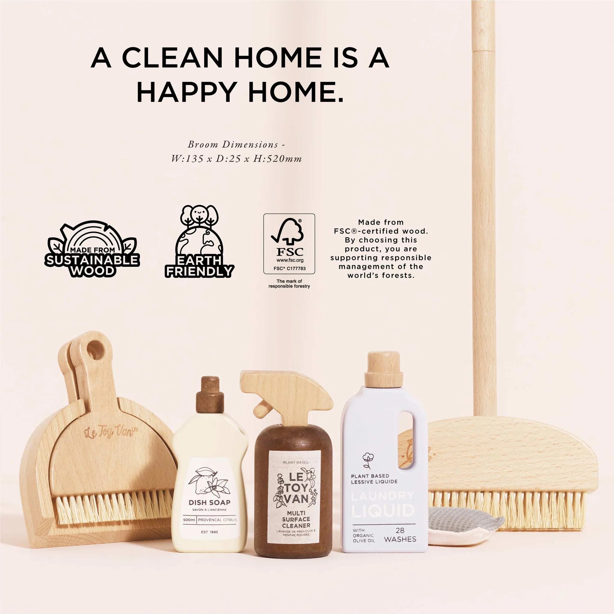 Le Toy Van - Eco-Friendly Cleaning Set - Le Toy Van - littleyoyo.ca