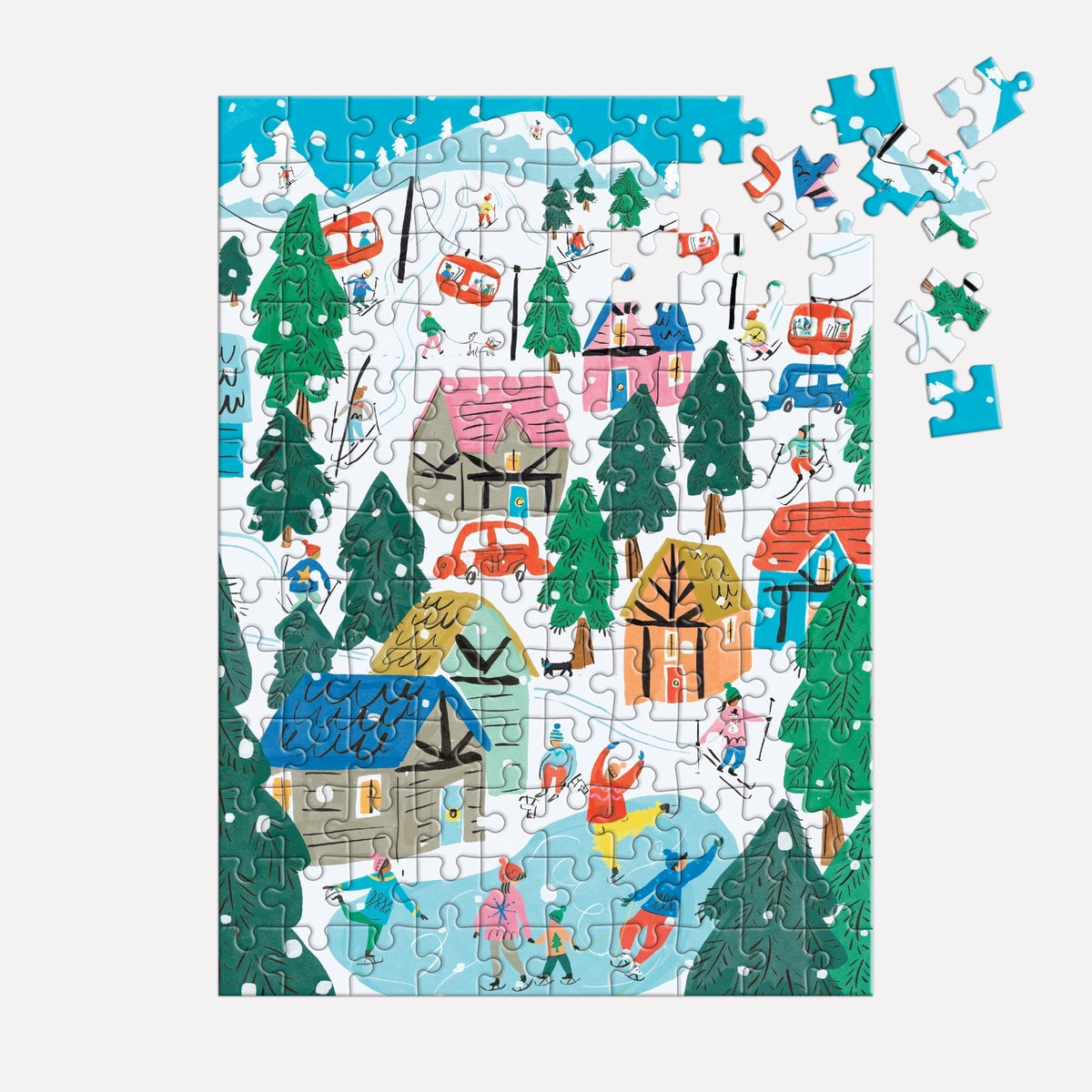 Alpine Cottage - 130 Piece Puzzle Ornament