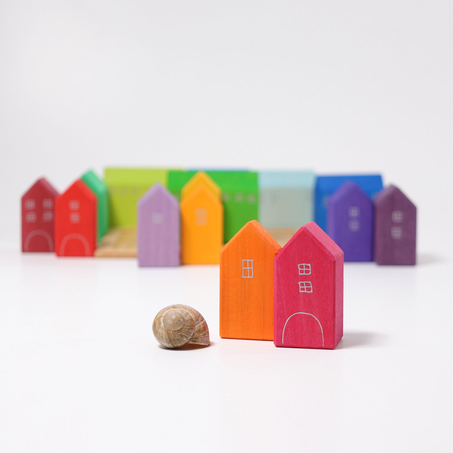 Grimm's - Houses Building Set - Small - Grimm's - littleyoyo.ca