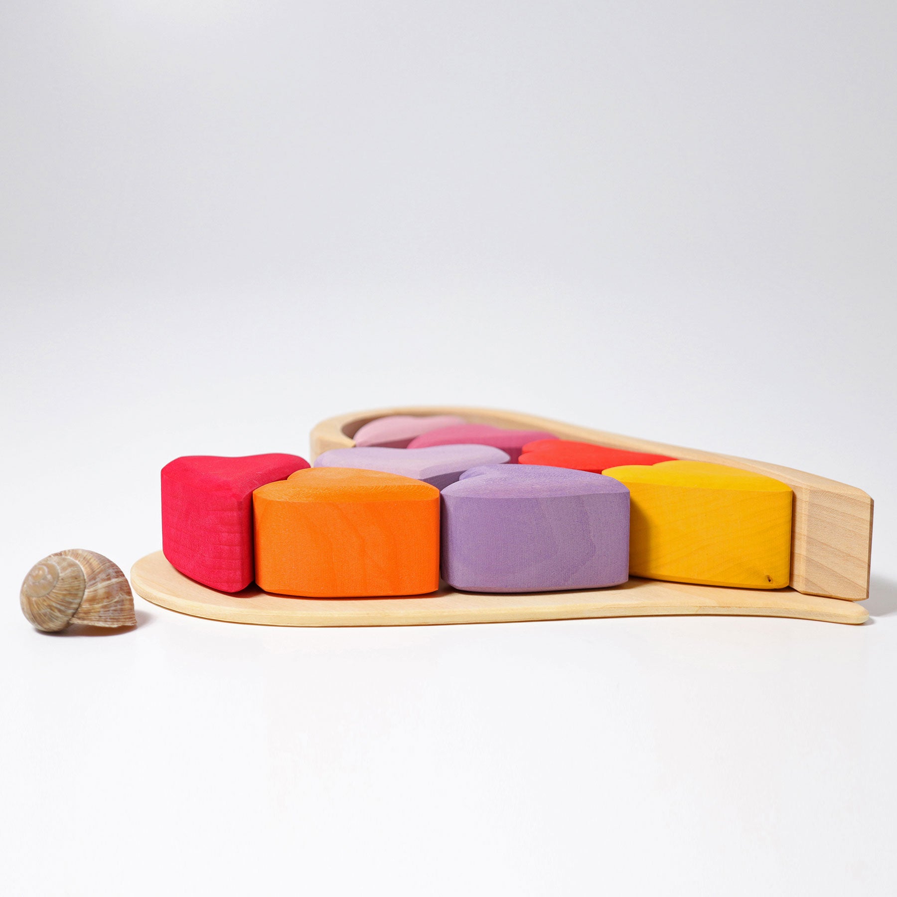 Grimm's - Building Set - Red Hearts - Grimm's - littleyoyo.ca