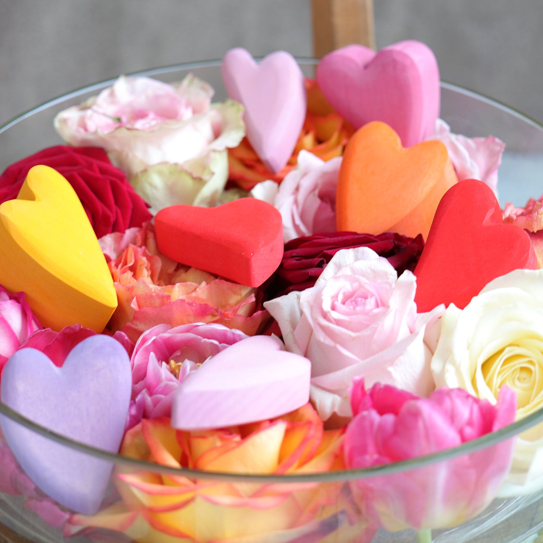 Grimm's - Building Set - Red Hearts - Grimm's - littleyoyo.ca