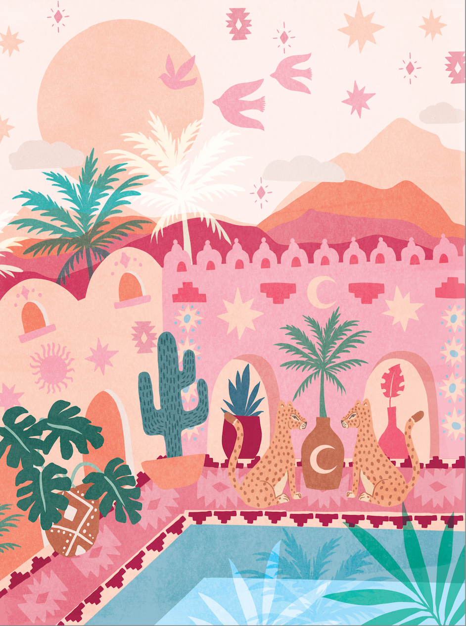 Desert Dreams by Corinne -800pc Puzzle & Glue Kit - JIGGY Puzzles - littleyoyo.ca