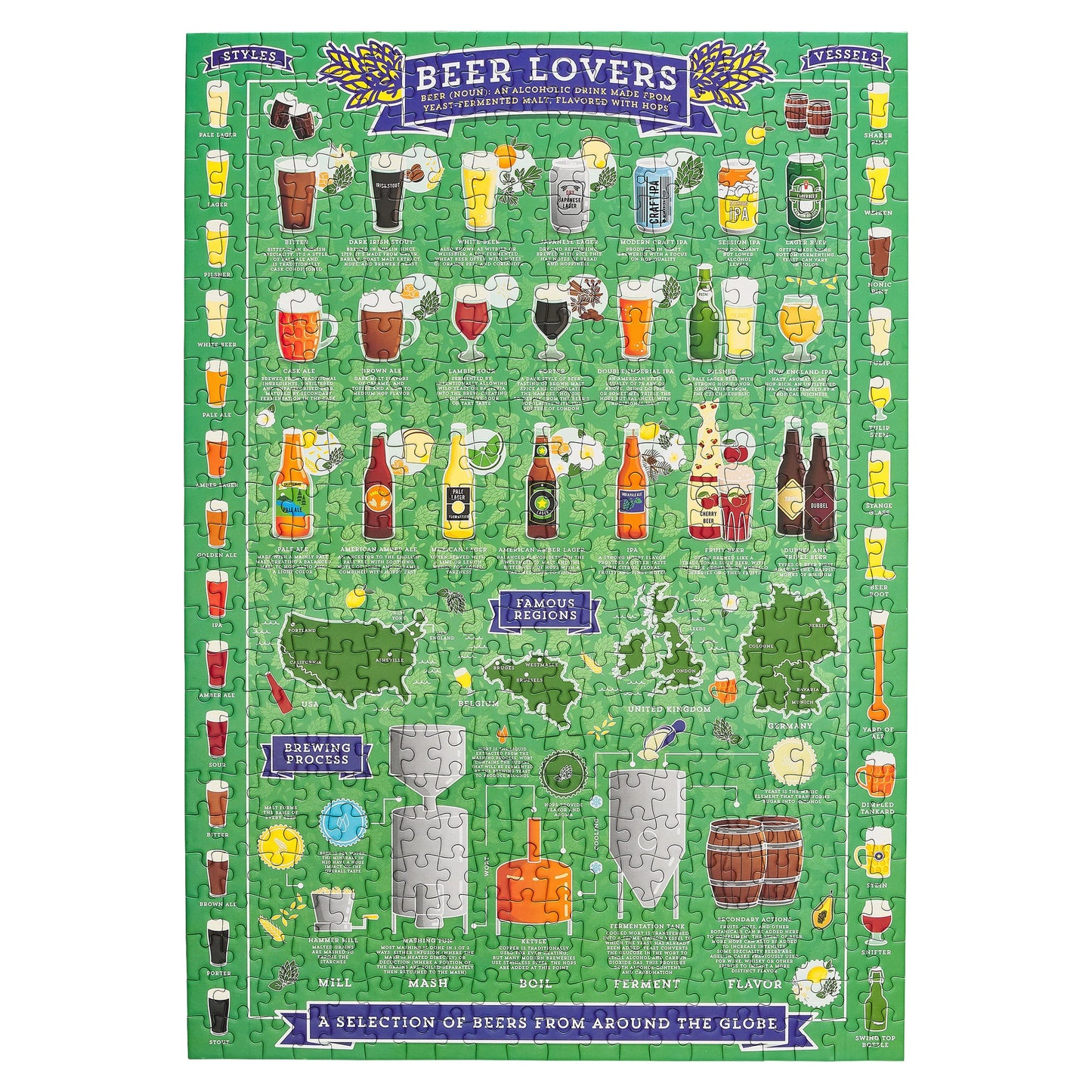 Ridley's Games - Beer Lover's - 500-Piece Jigsaw Puzzle