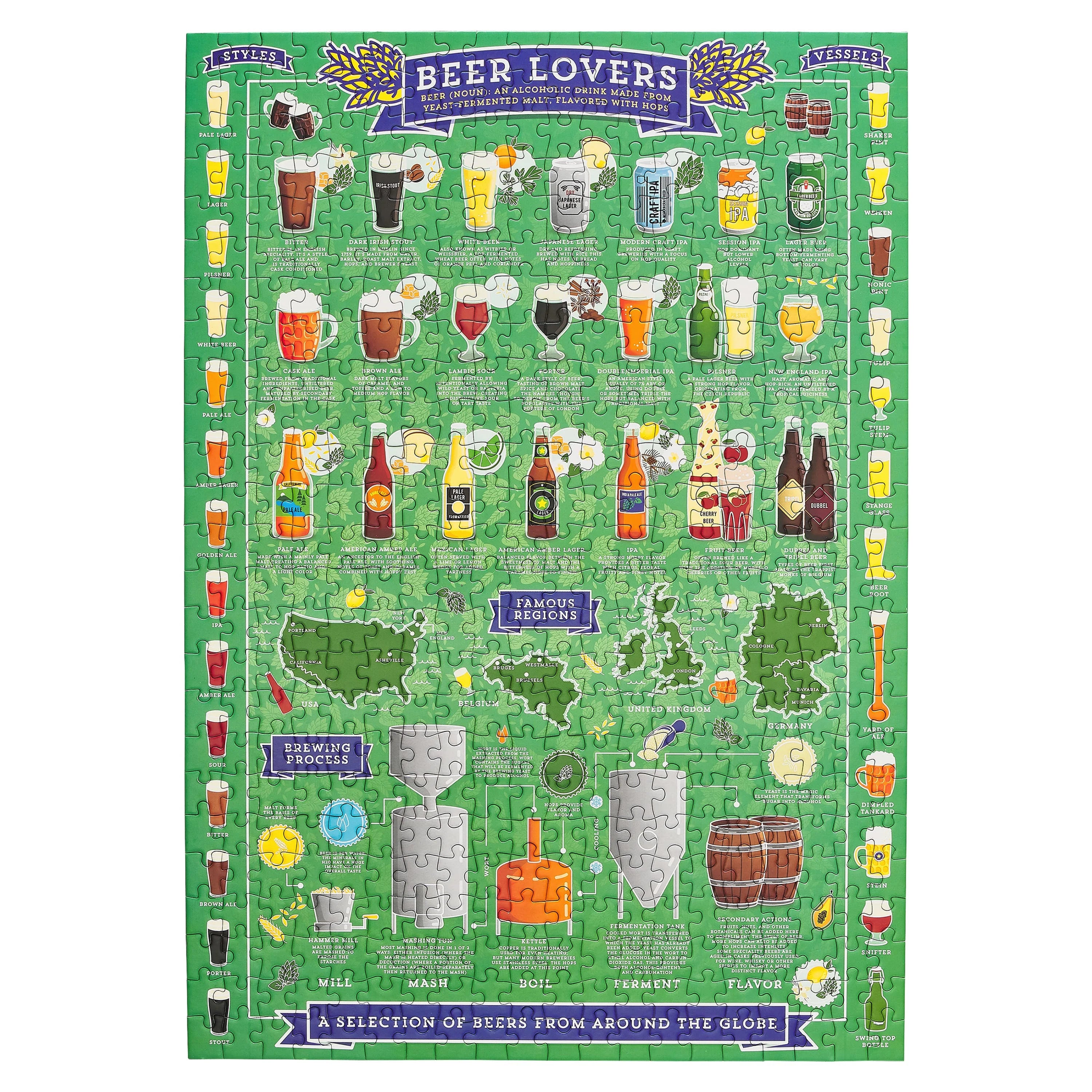 Ridley's Games - Beer Lover's - 500-Piece Jigsaw Puzzle - Ridley's Games - littleyoyo.ca