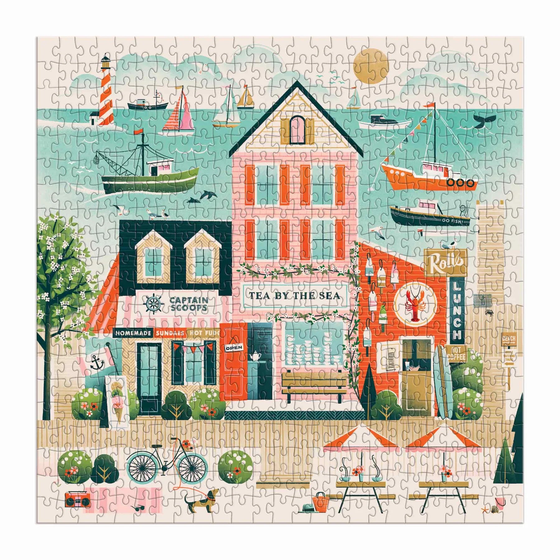 Beside the Sea - 500pc Jigsaw Puzzle - Galison - littleyoyo.ca